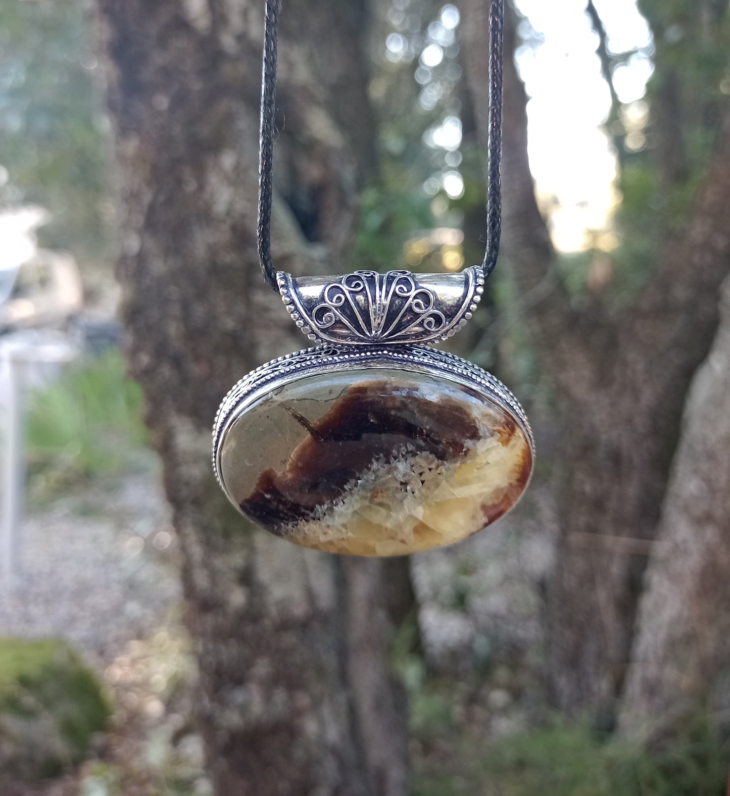 Pendentif en Septaria - Pierre de Dragon