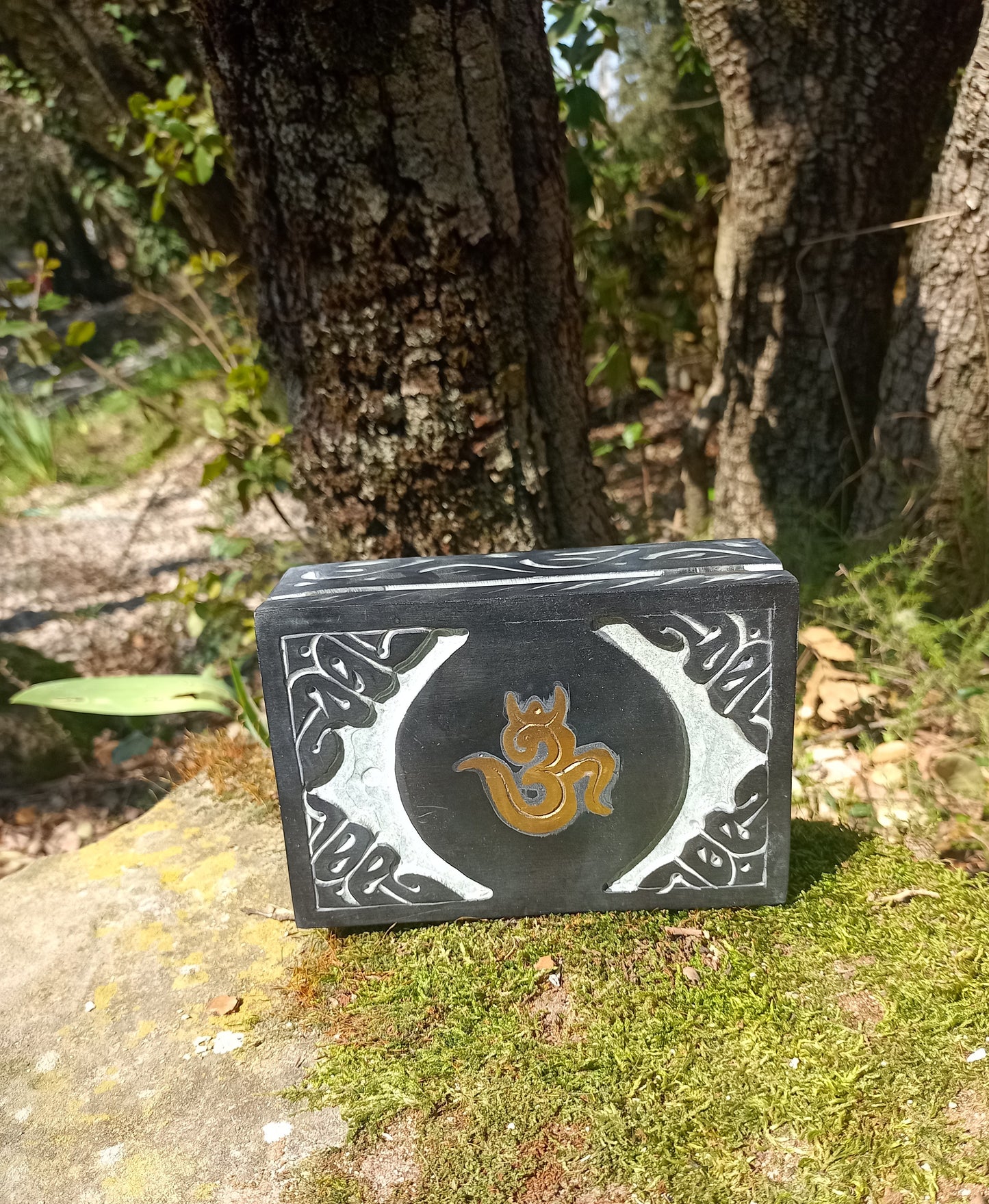 OM Soapstone Box