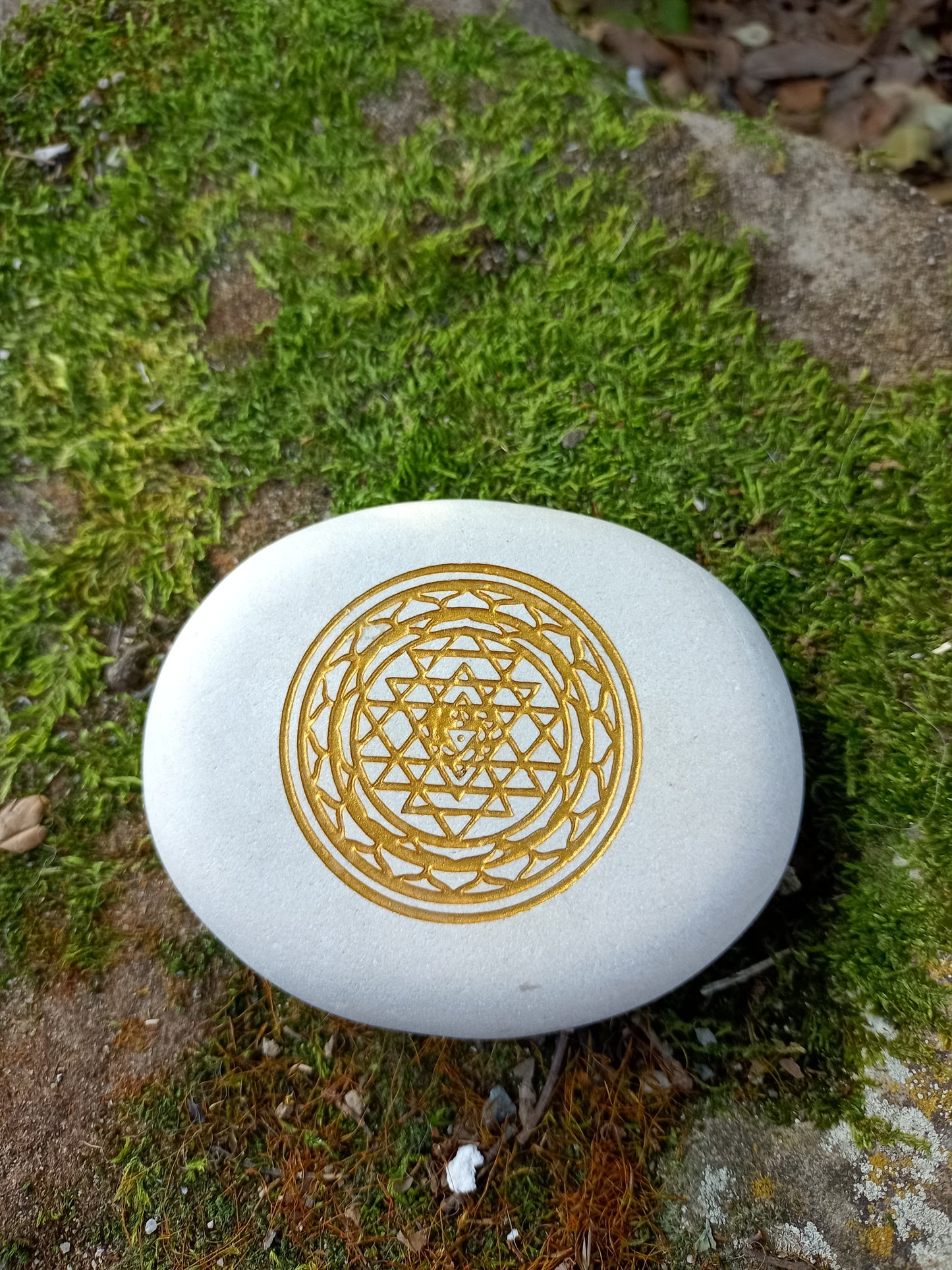 Galet presse papier Shri yantra