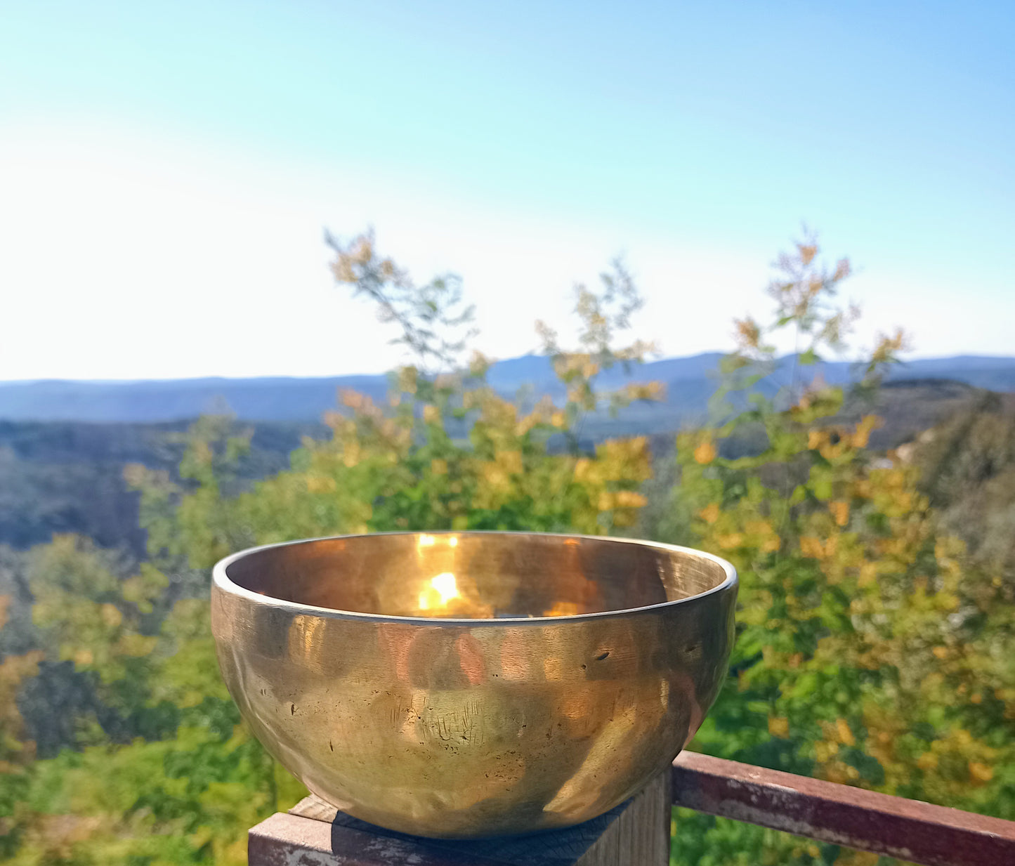 Traditional Tibetan singing bowl 15 cm