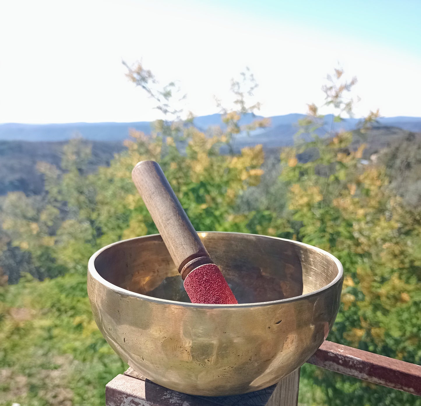 Traditional Tibetan singing bowl 15 cm