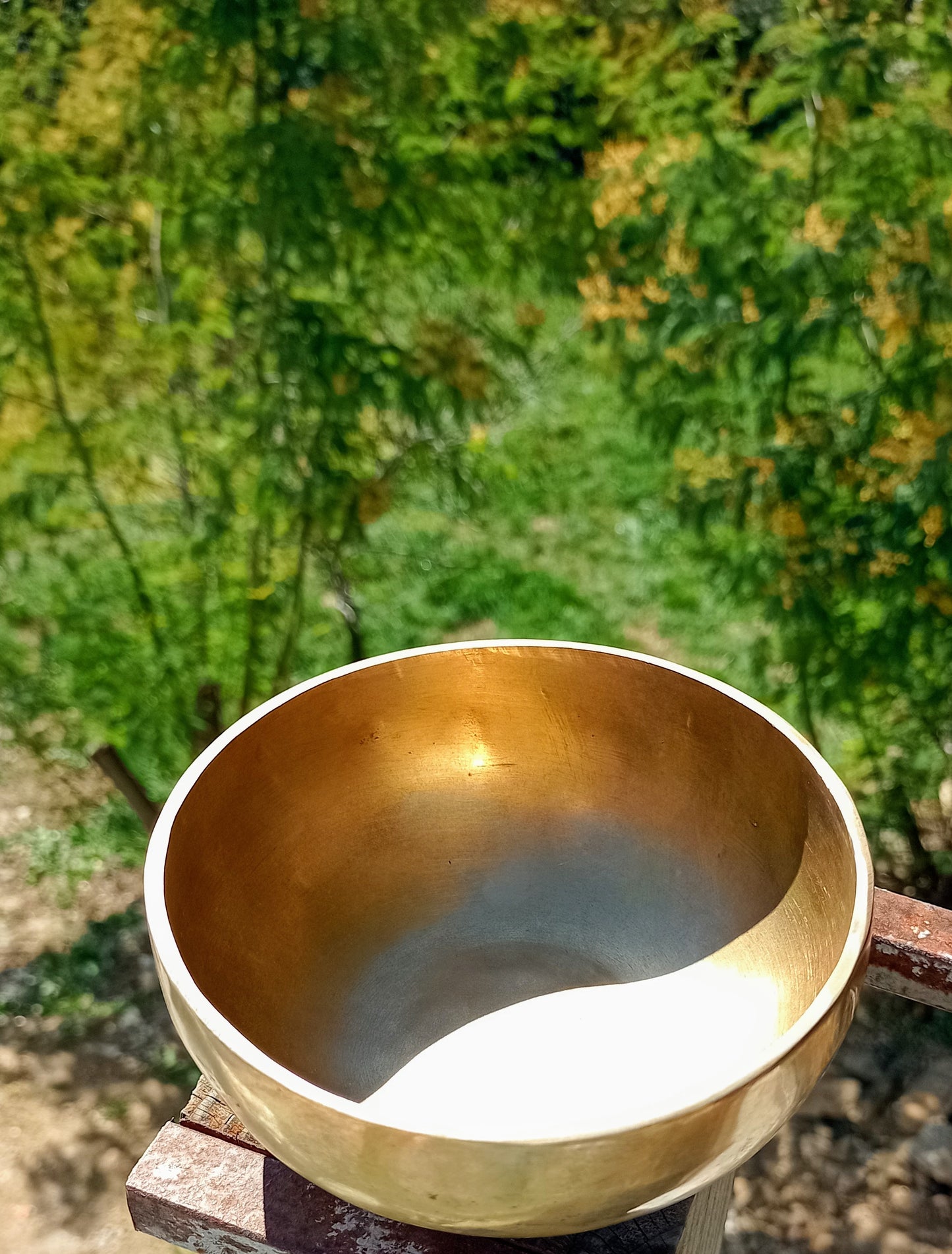Traditional Tibetan singing bowl 12 cm 7 metals