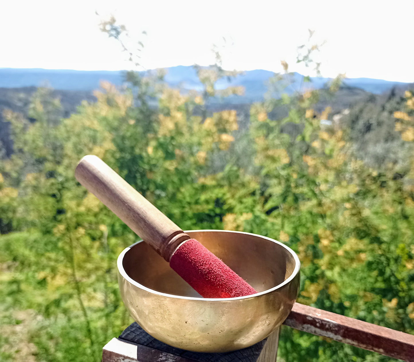 Traditional Tibetan singing bowl 12 cm 7 metals