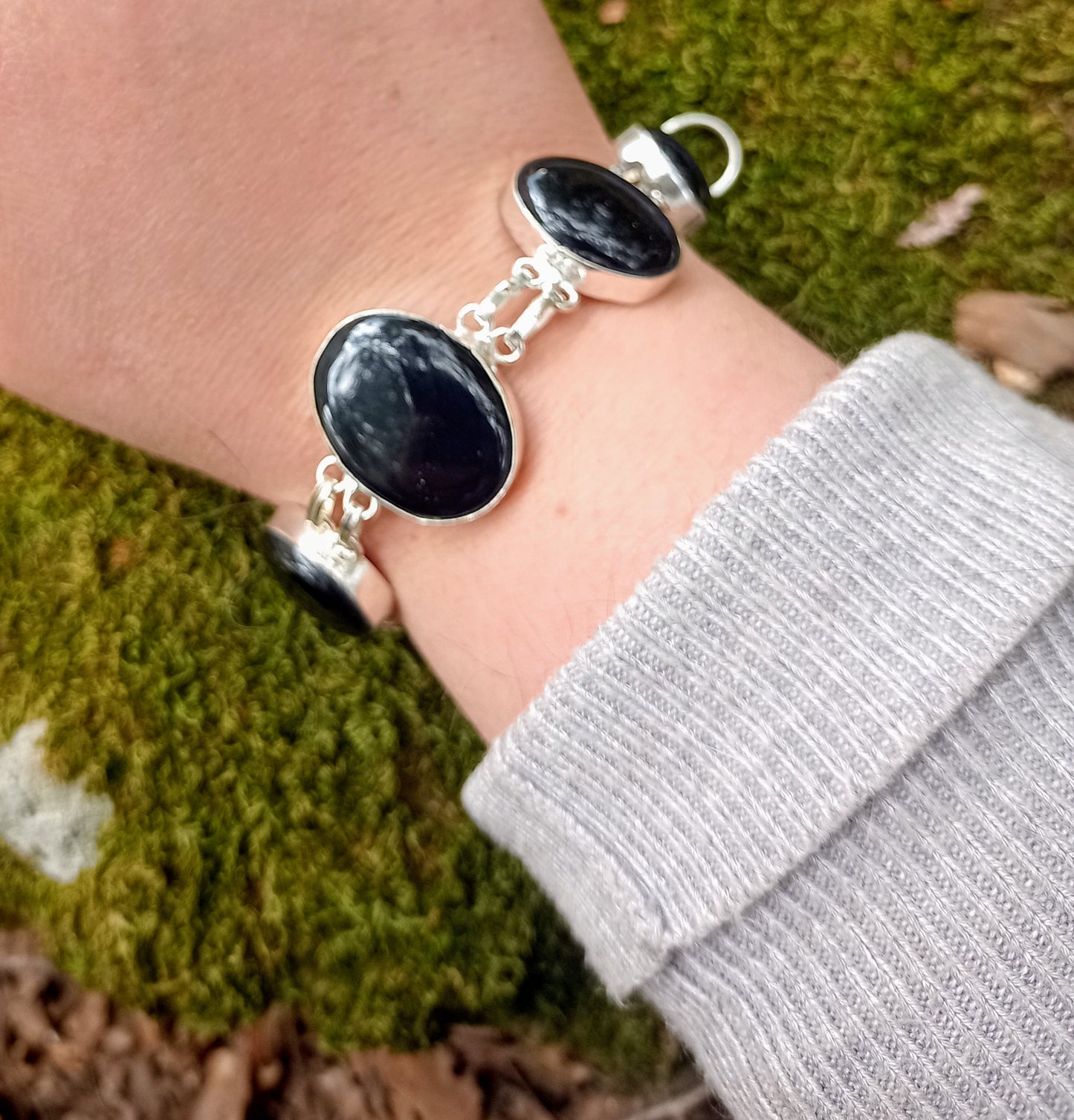 Bracelet en Onyx noir