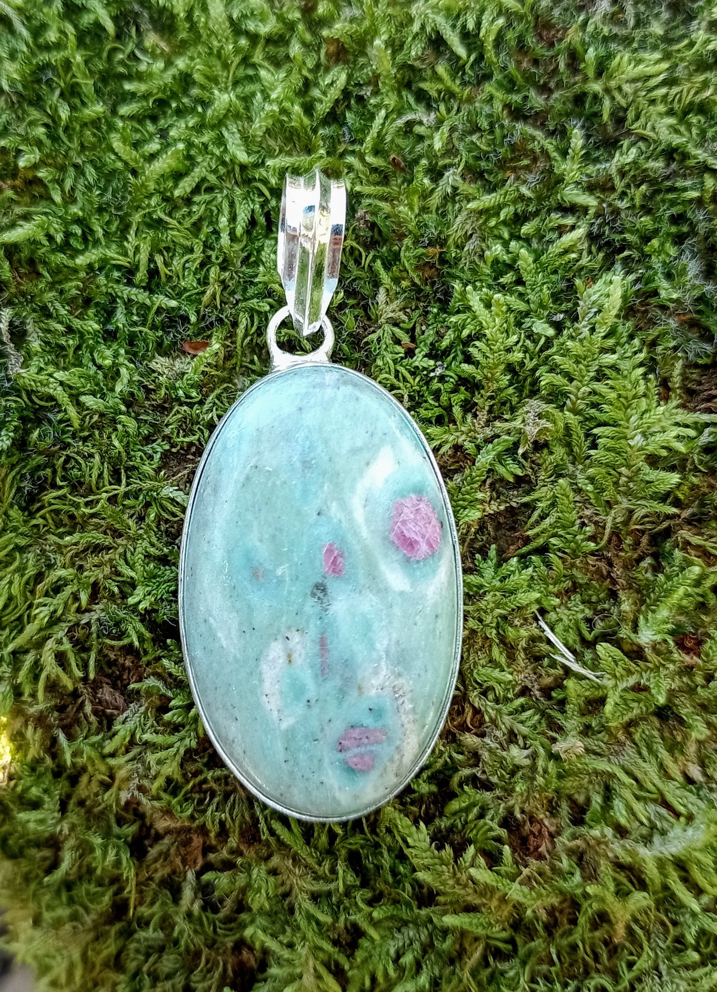 Ruby-Fuschsite Pendant