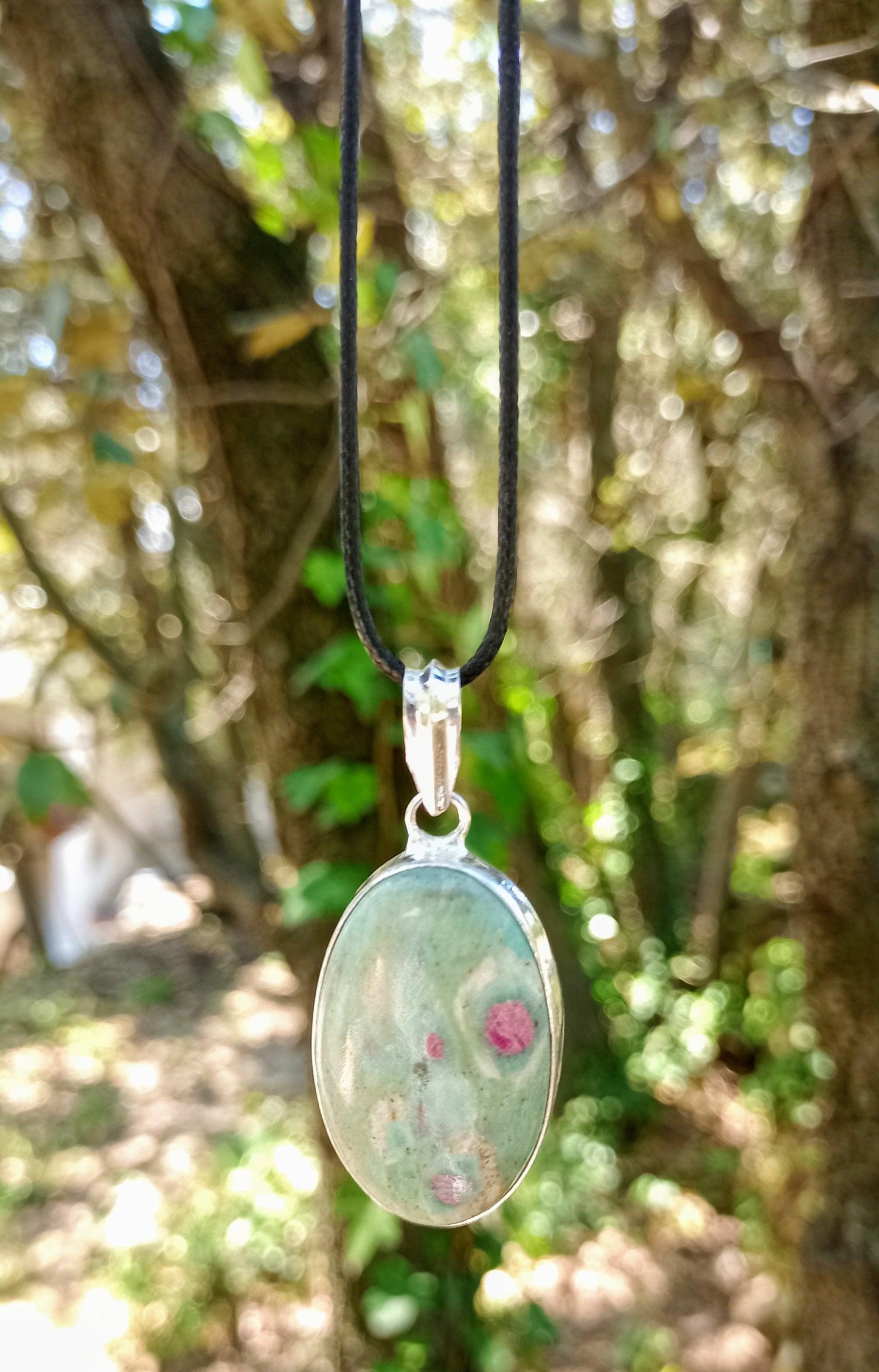 Ruby-Fuschsite Pendant