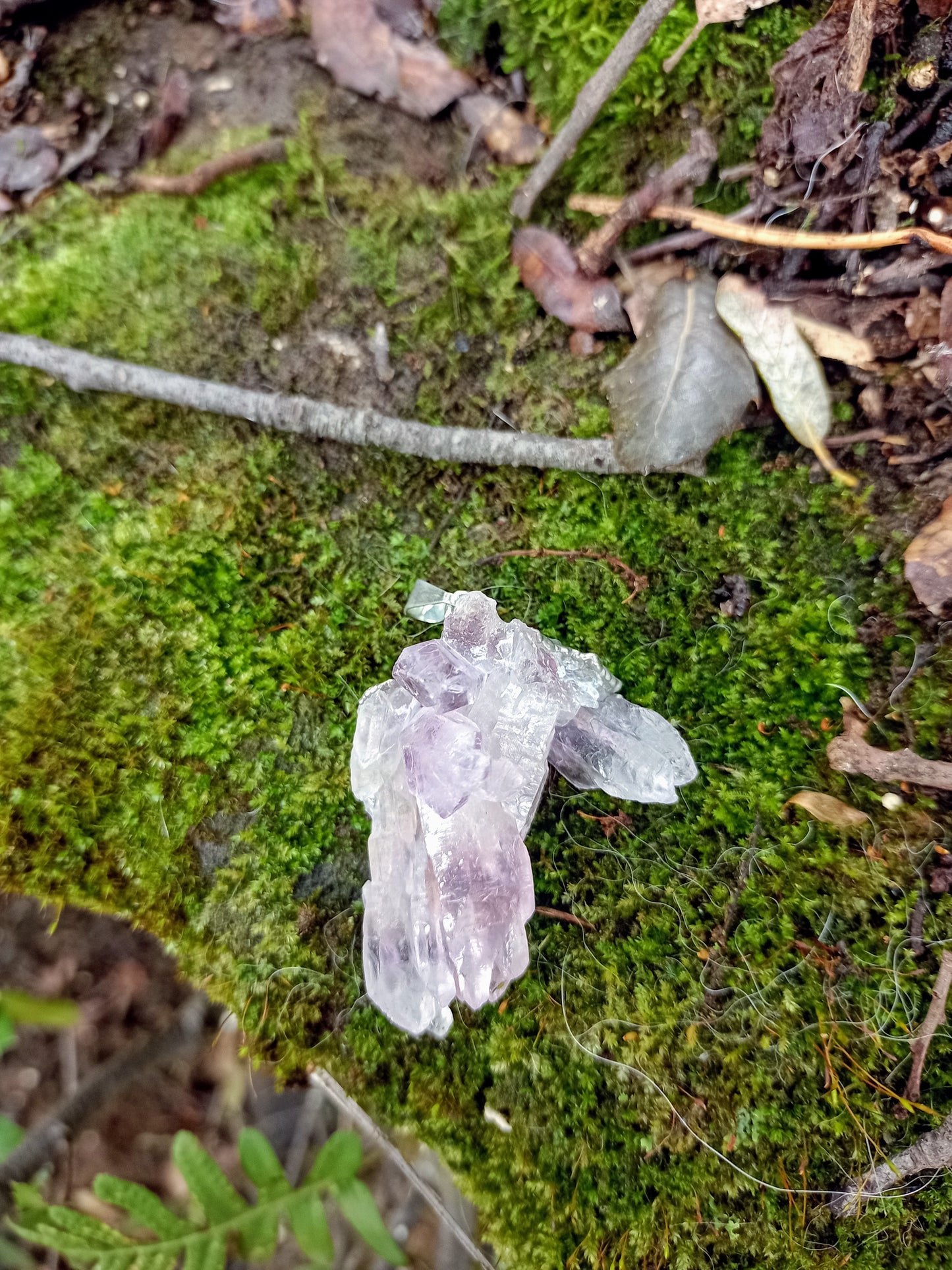 Raw Amethyst Pendant