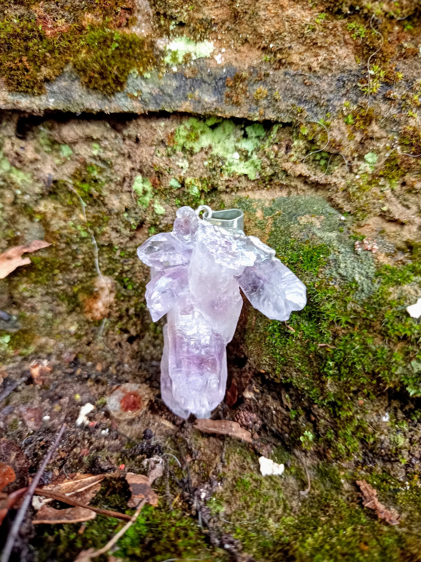 Raw Amethyst Pendant