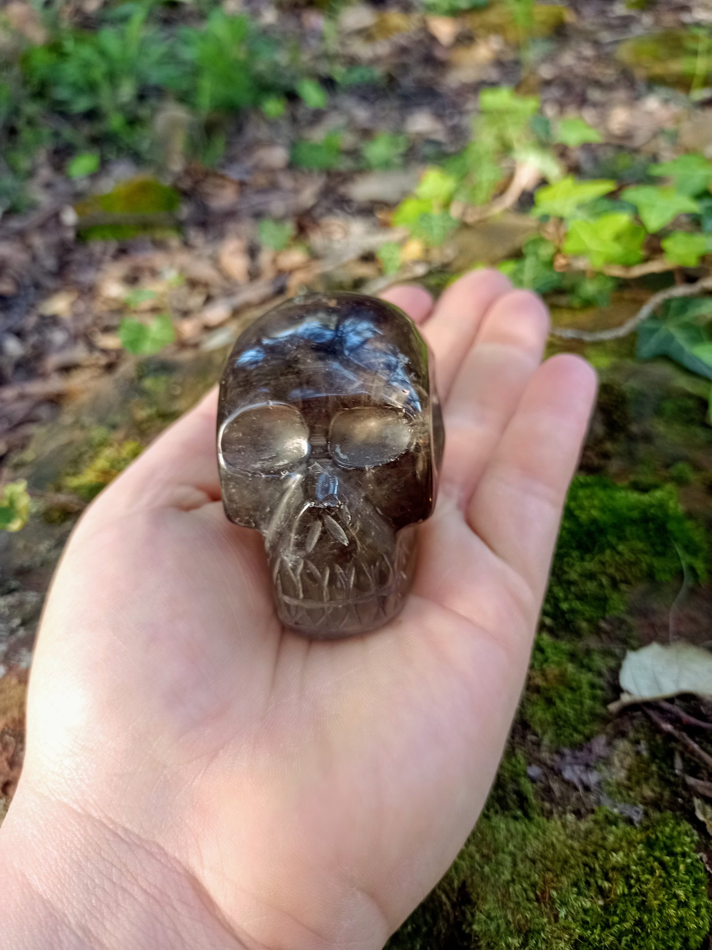 Smoky Quartz Skull
