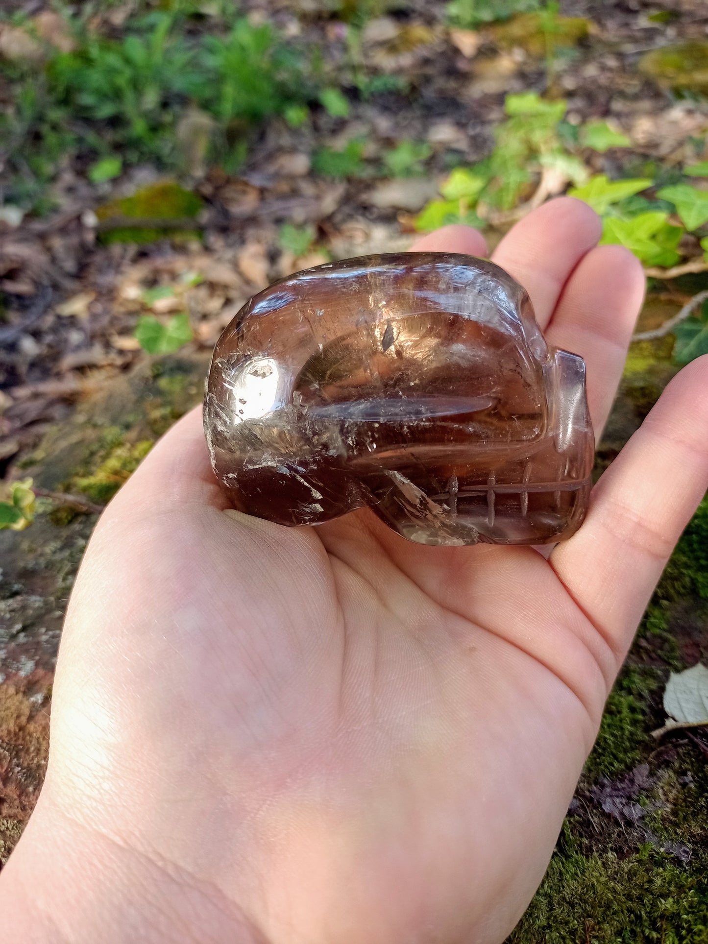 Smoky Quartz Skull