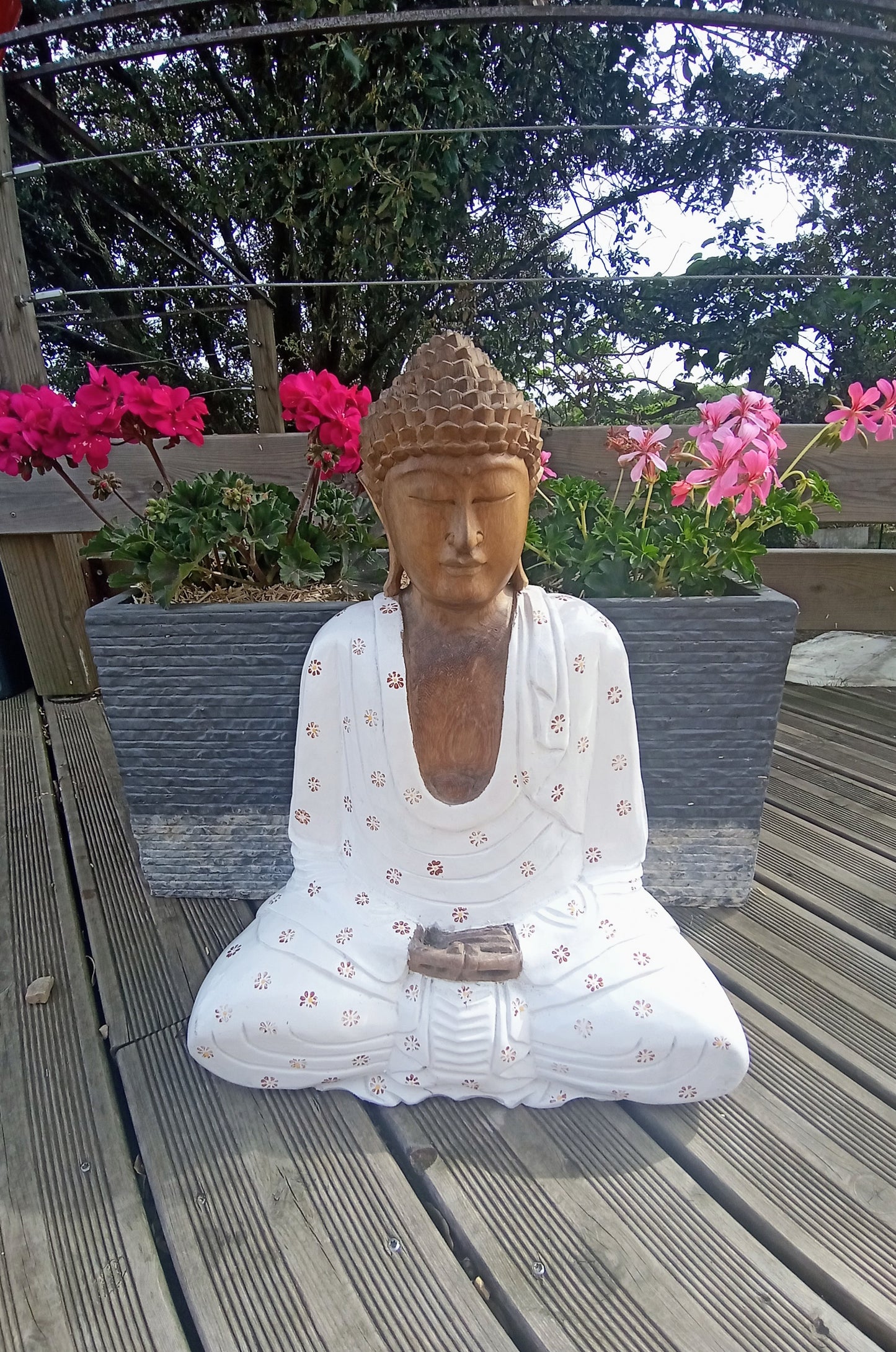 Indonesian Wooden Buddha Statue
