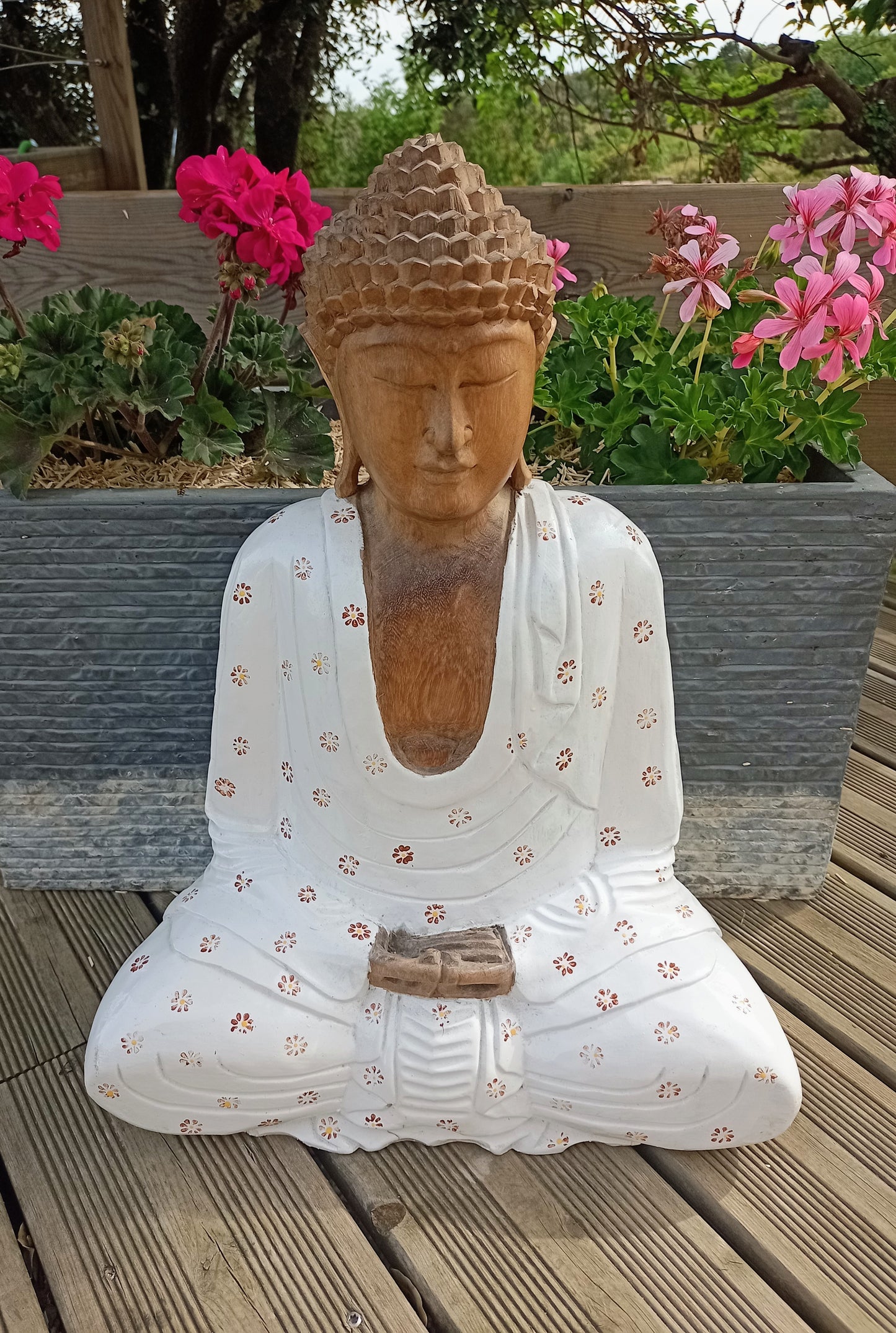 Indonesian Wooden Buddha Statue