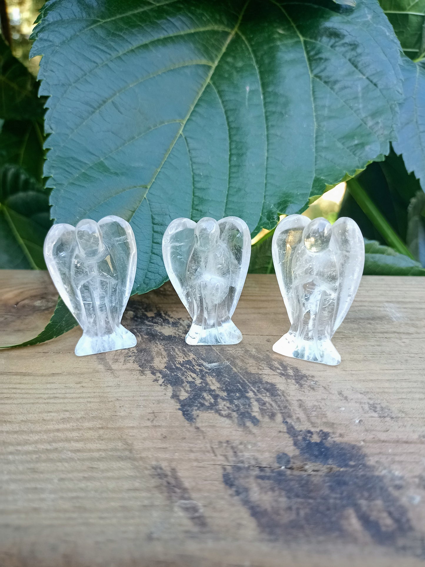 Rock Crystal Angel - Transparent Quartz