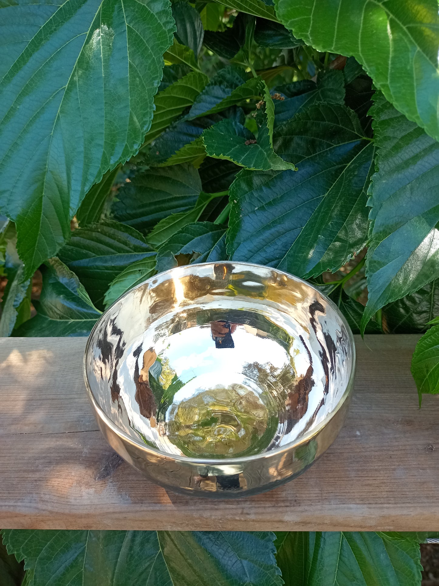 Tibetan singing bowl Ishana black/gold 17cm