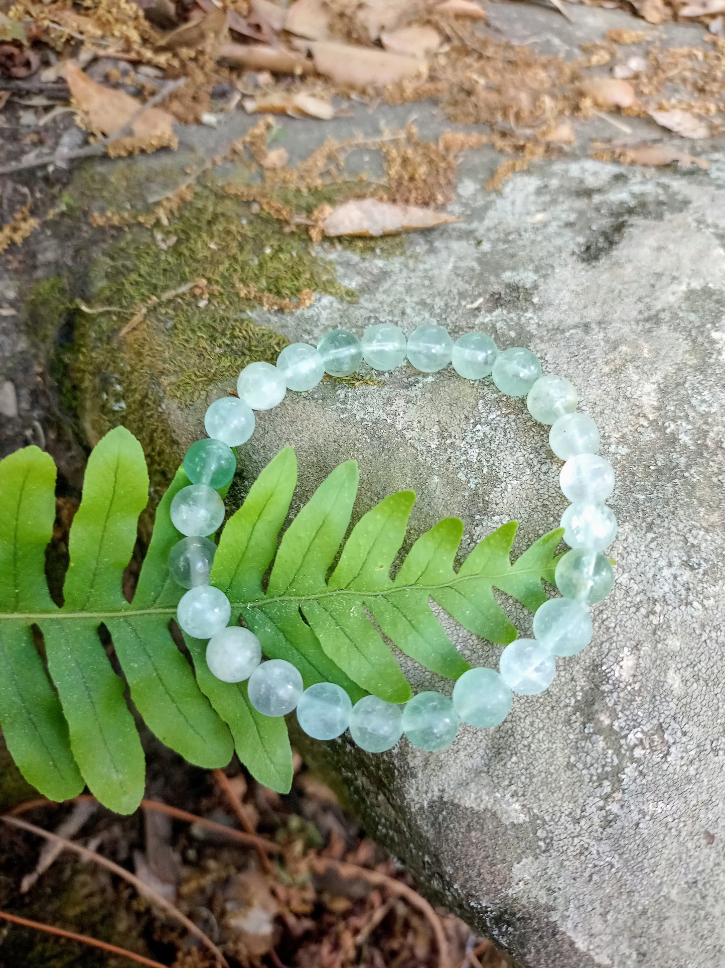 Green Fluorite Bracelet - Fluorite 8mm