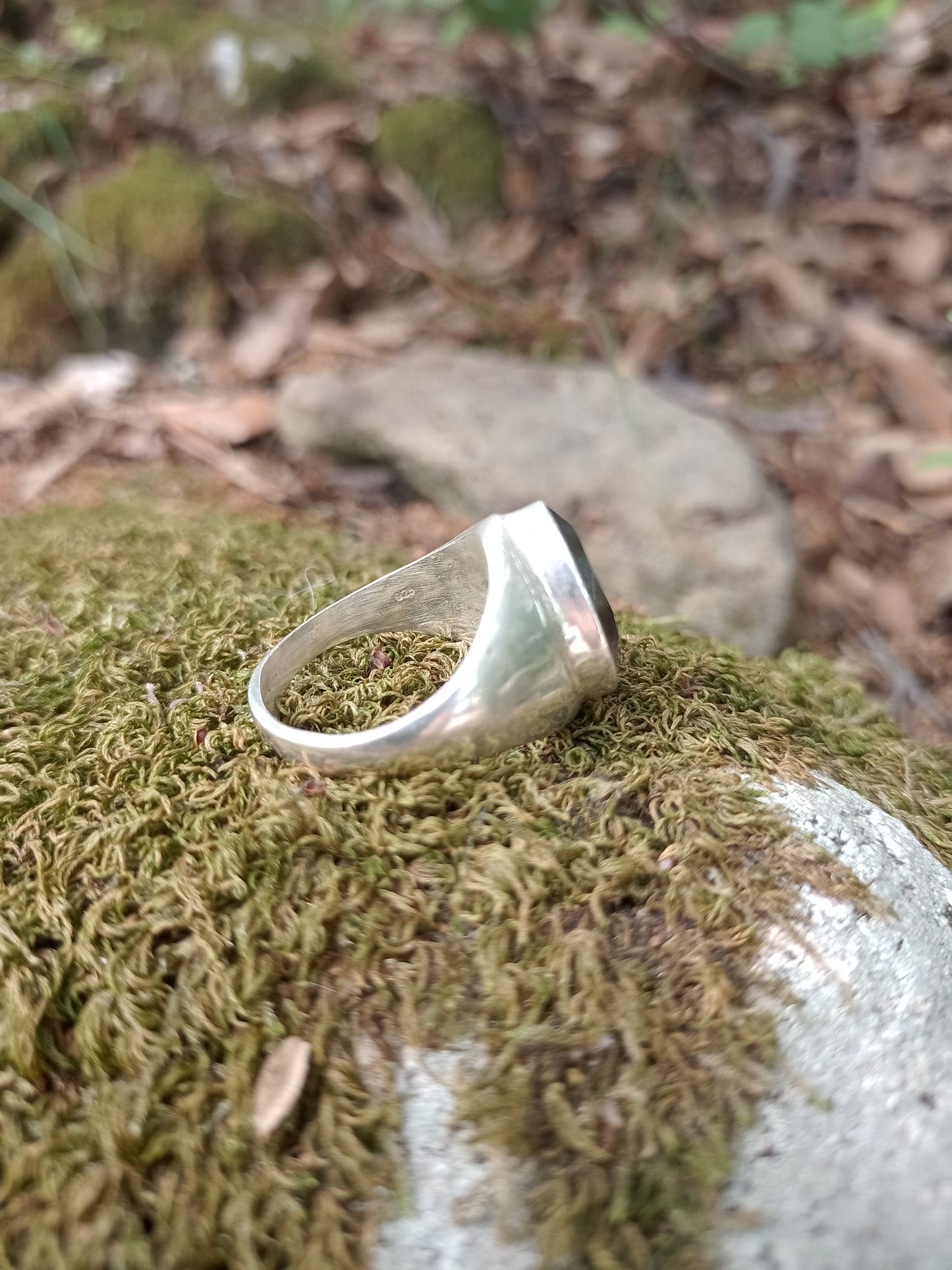 Faceted Labradorite Ring size 63