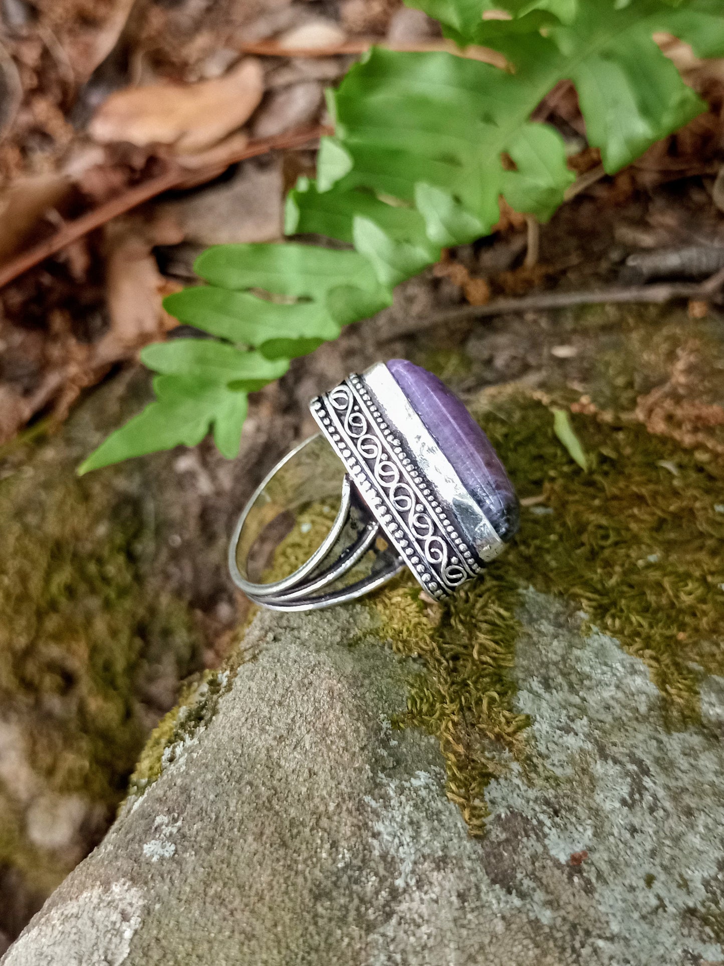Bague en Charoïte taille 58