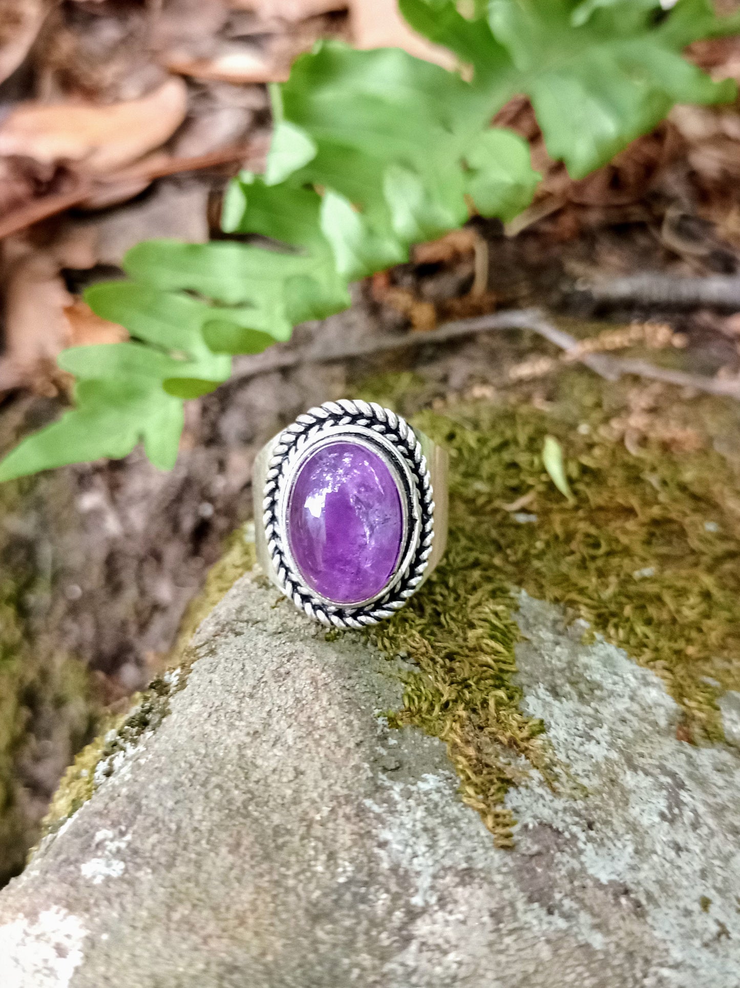 Amethyst ring size 57
