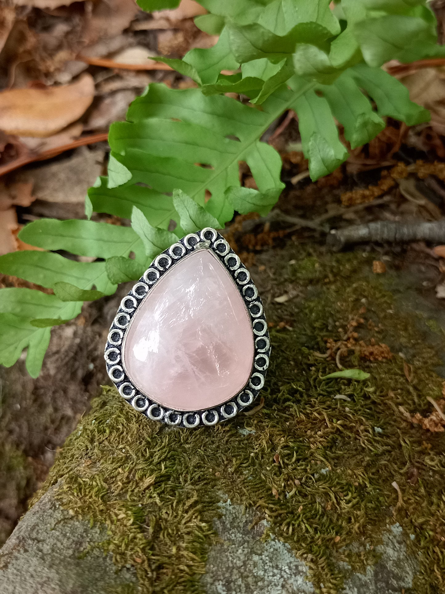 Rose Quartz Ring size 60