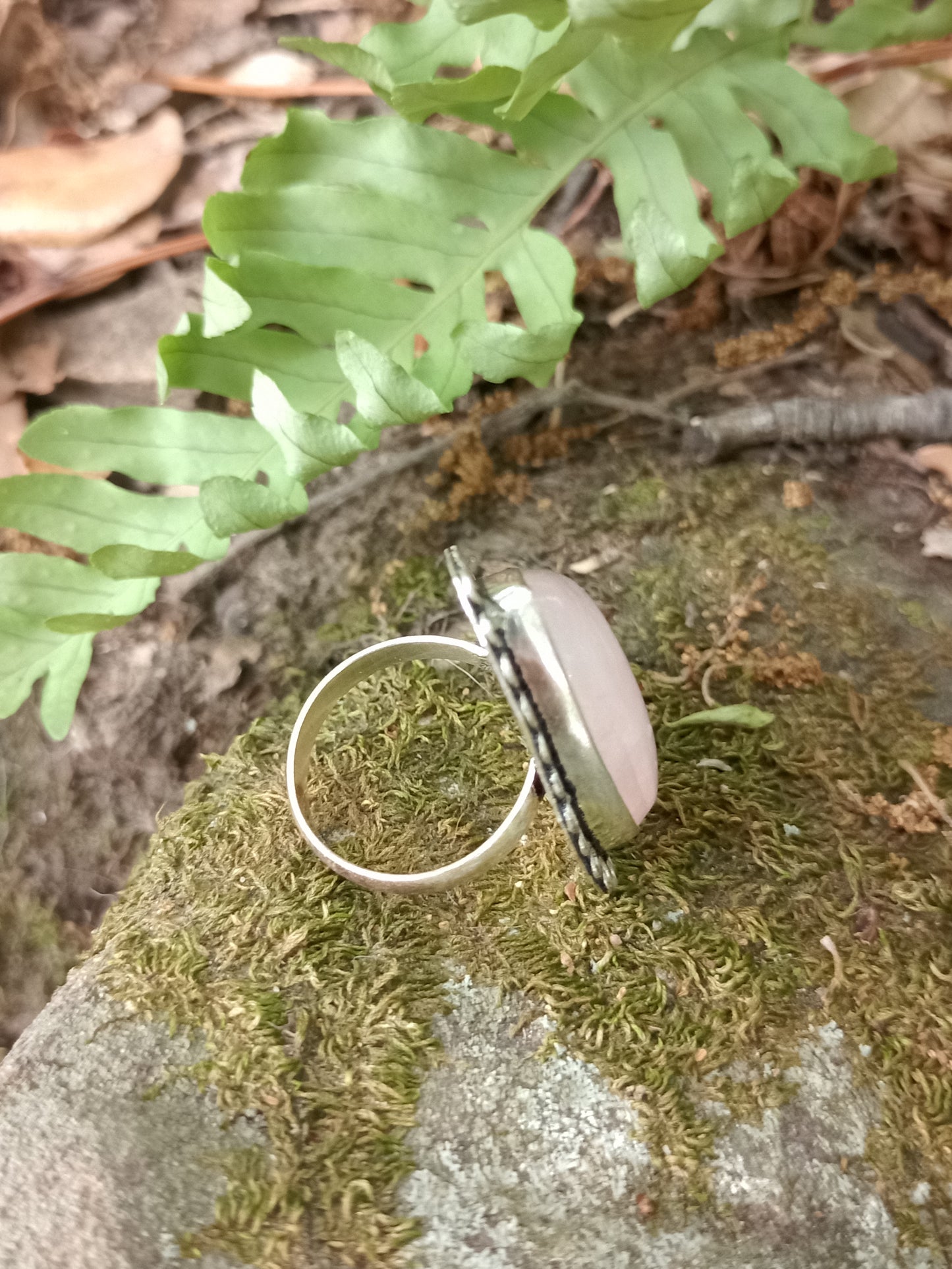 Rose Quartz Ring size 60
