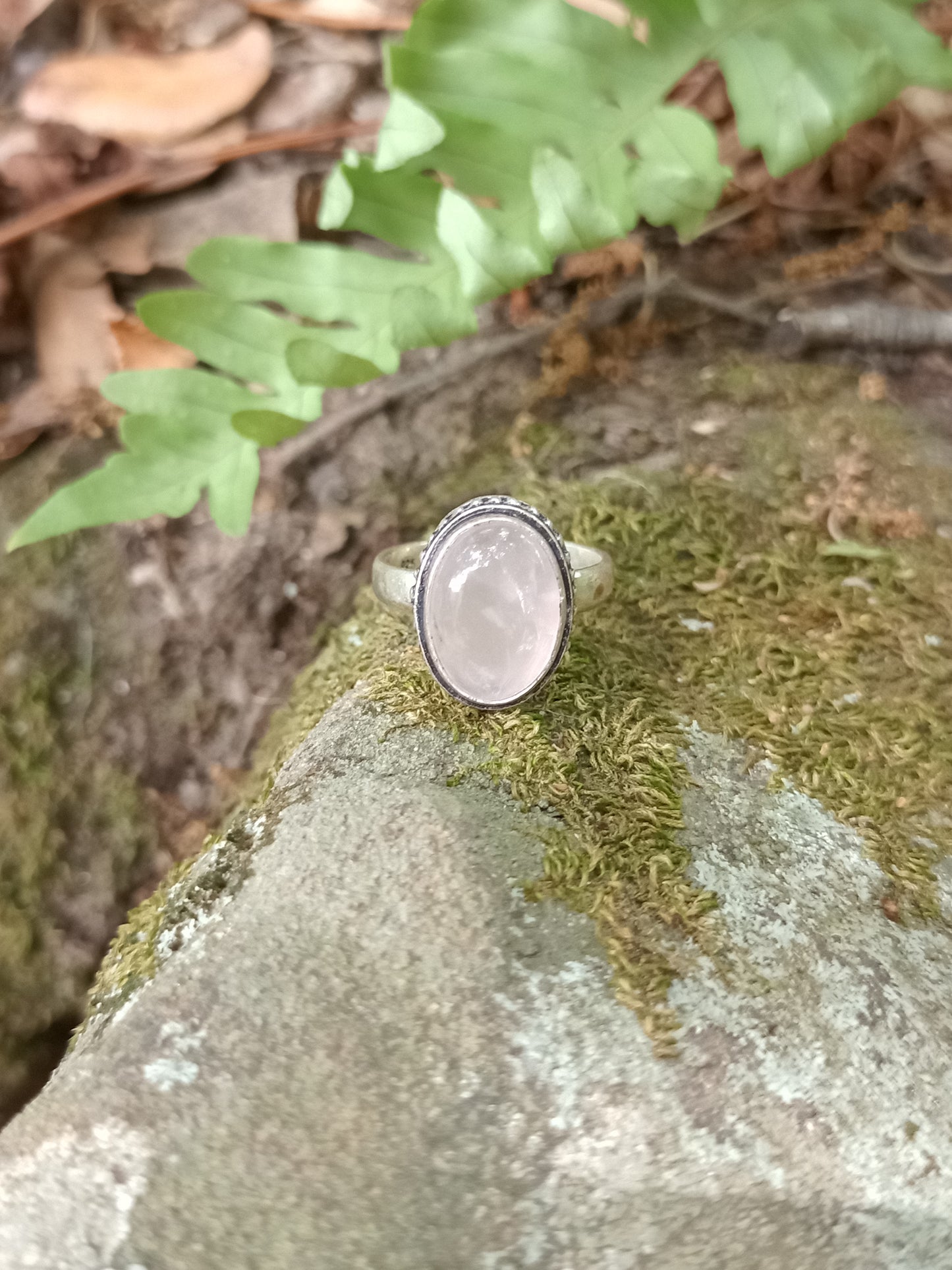 Rose Quartz Ring size 56