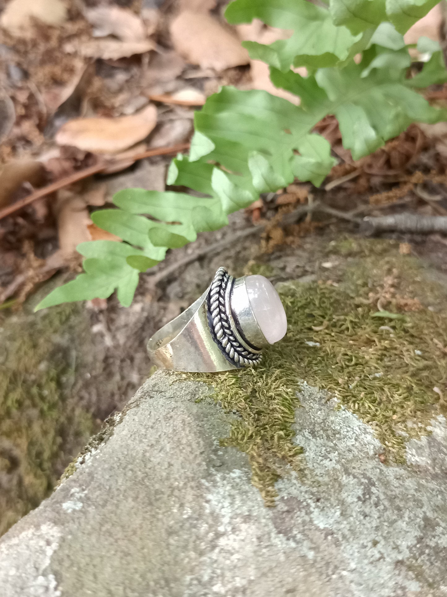 Rose Quartz Ring size 57
