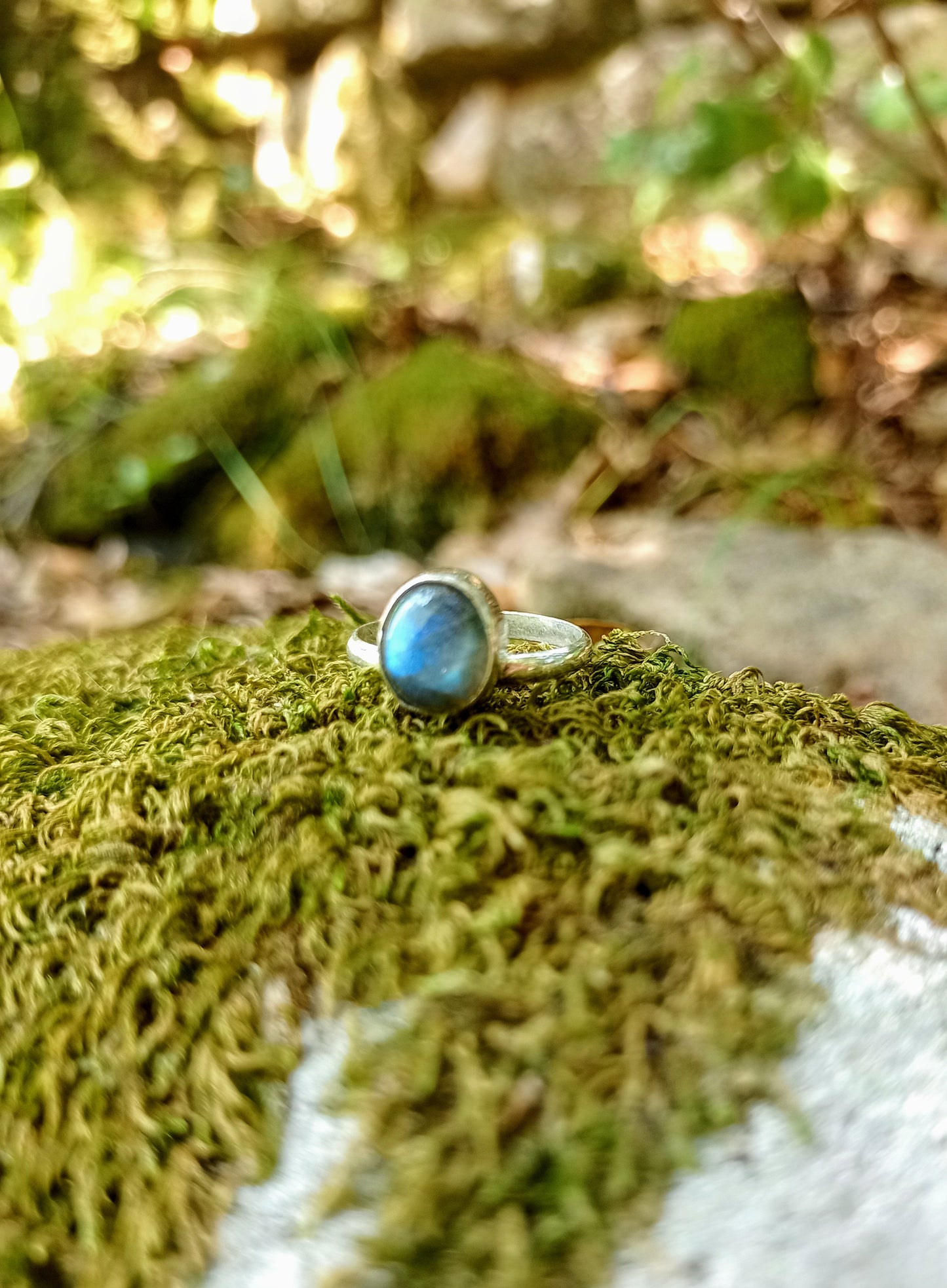 Labradorite ring size 54