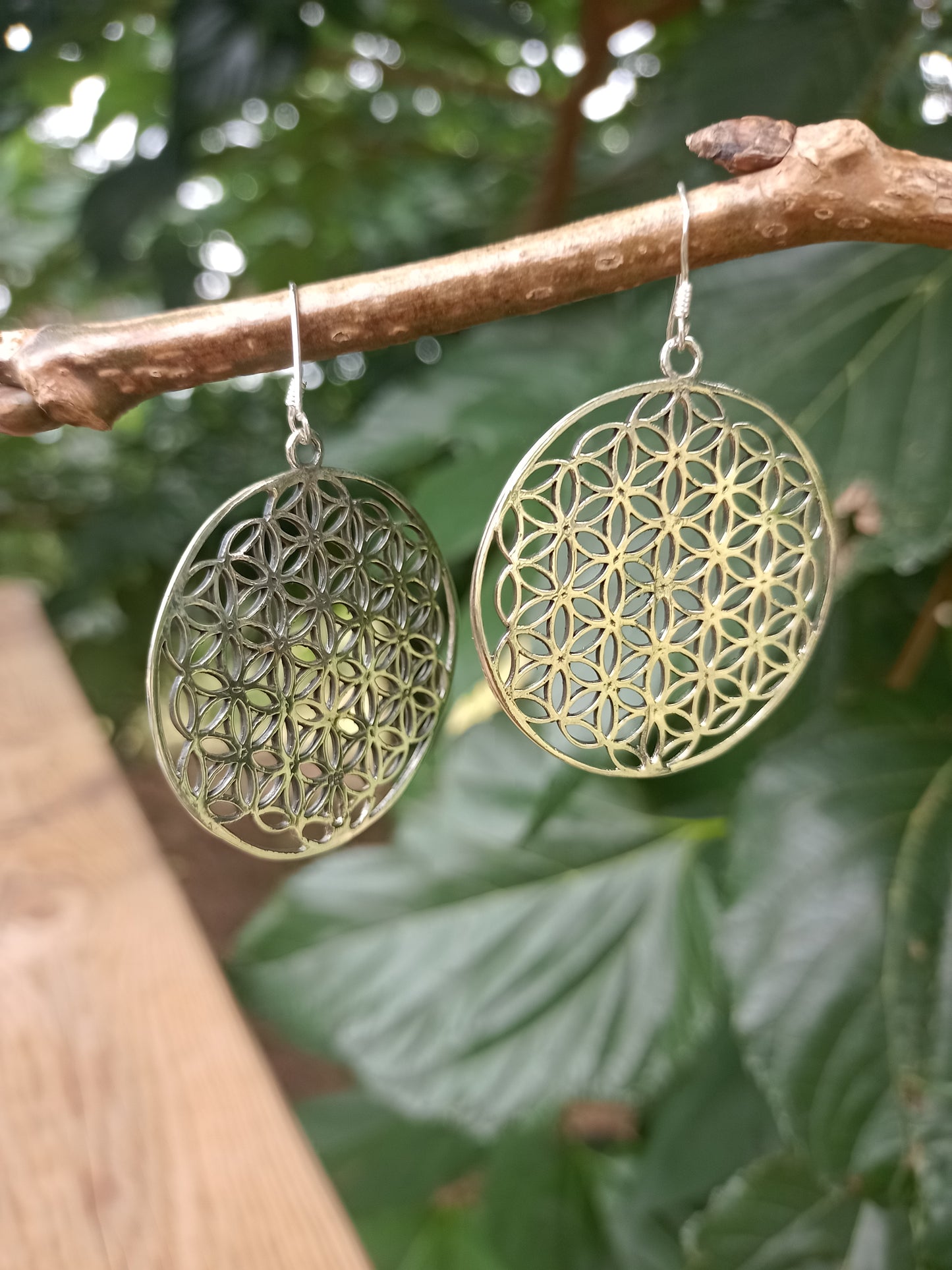 Boucles d'oreilles fleur de vie