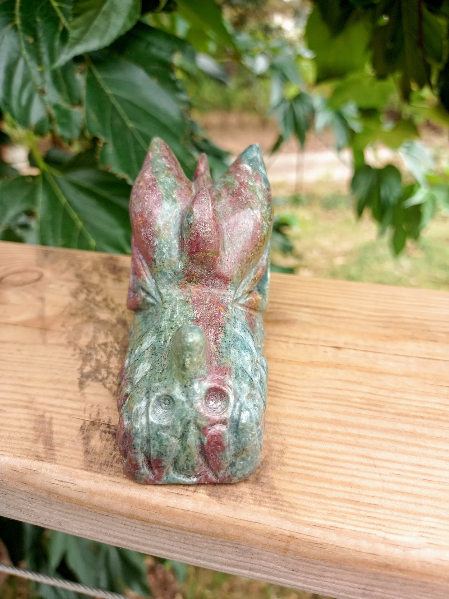 Dragon in Blood Jasper or Heliotrope