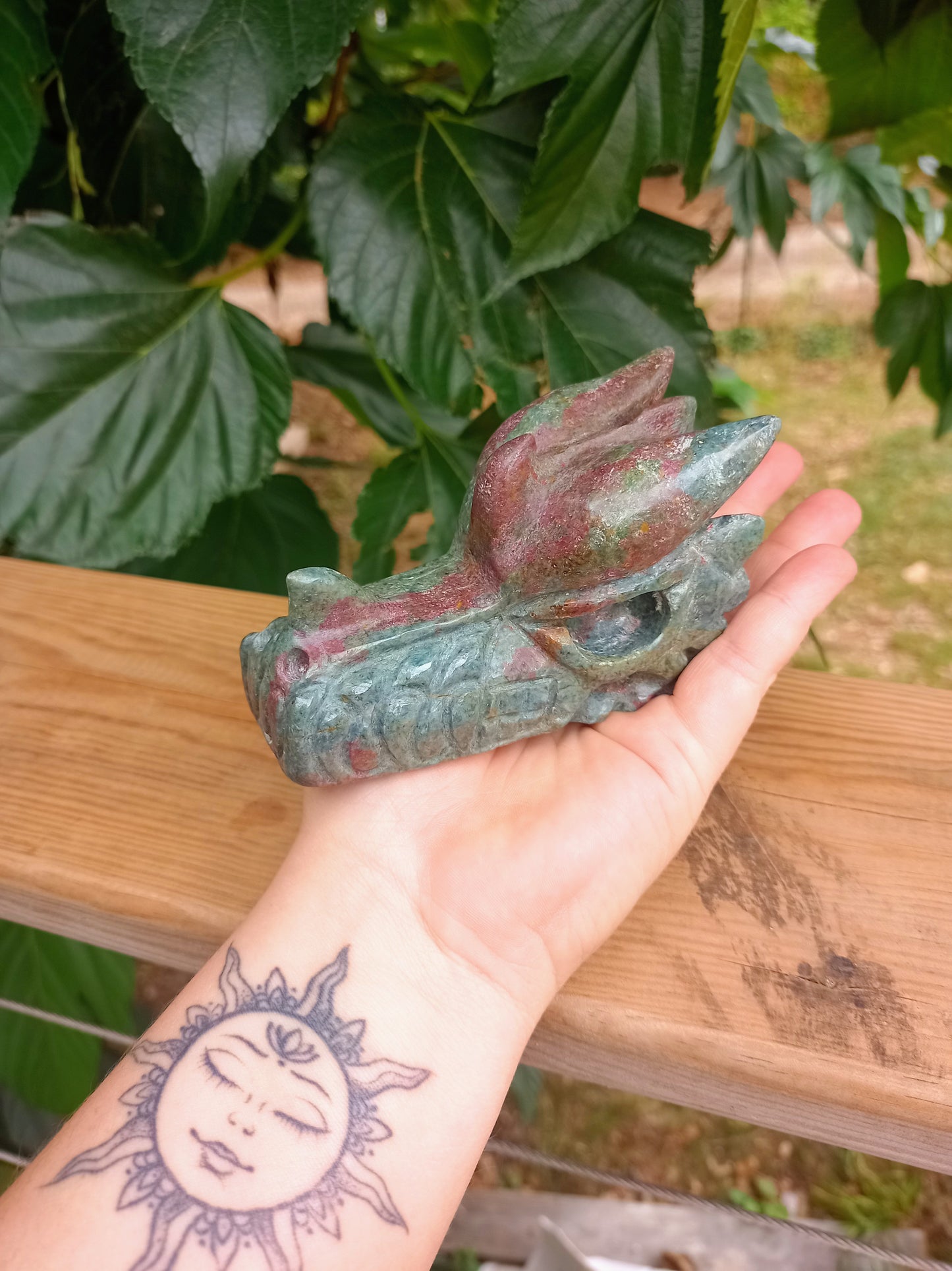 Dragon in Blood Jasper or Heliotrope