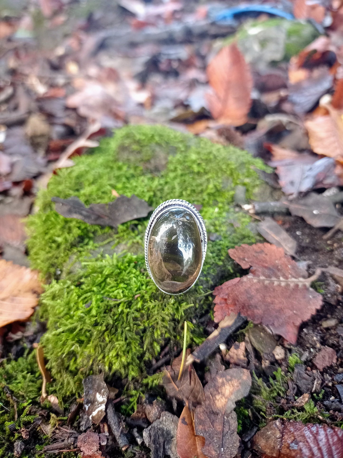 Smoky Quartz Ring size 57