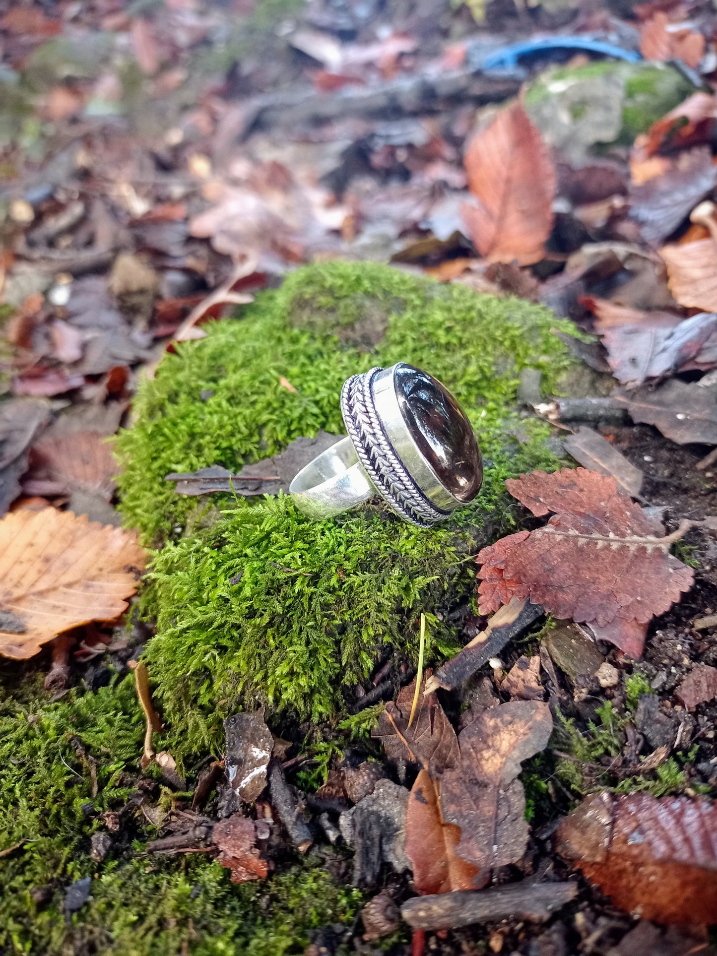 Smoky Quartz Ring size 57