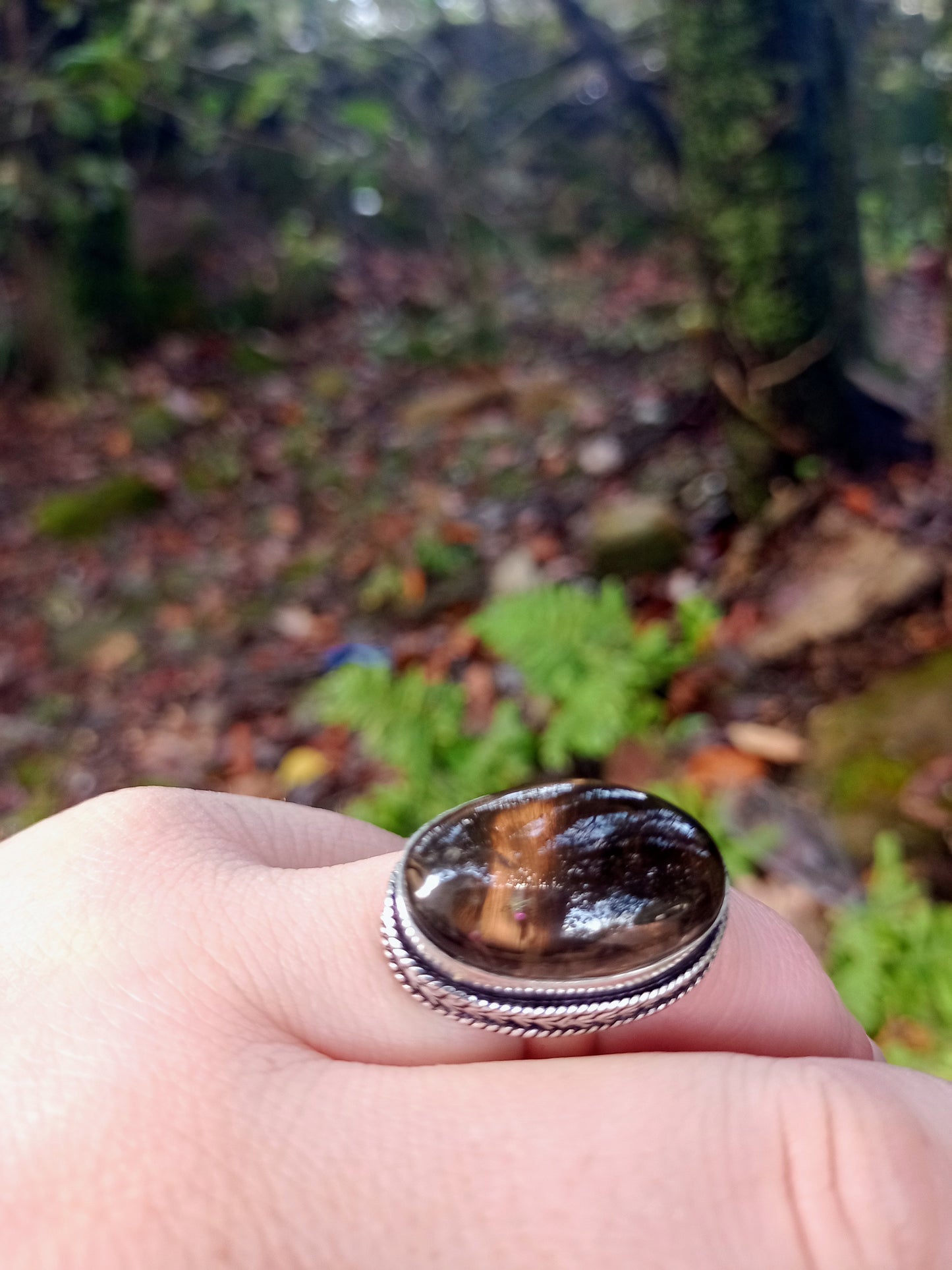 Smoky Quartz Ring size 57