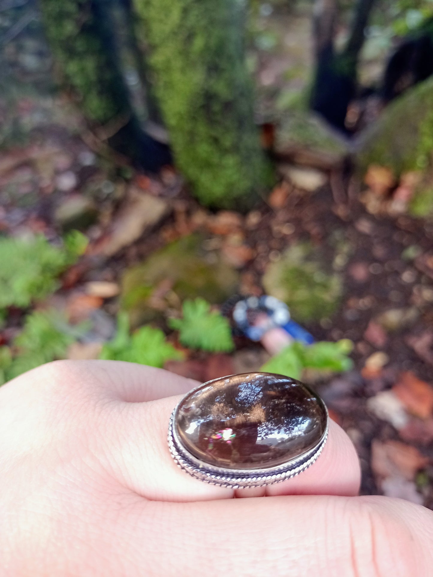 Smoky Quartz Ring size 57