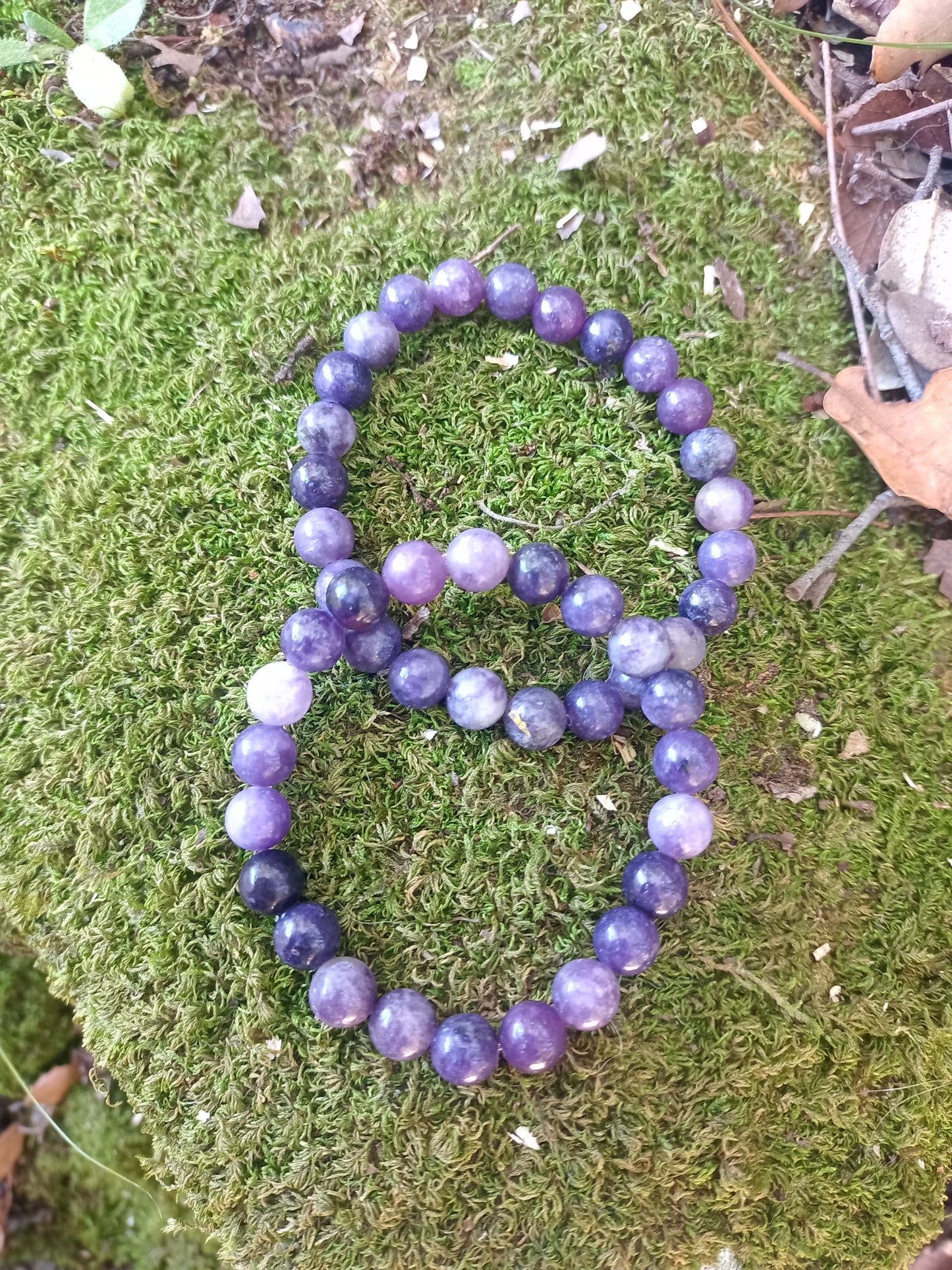 Bracelet en Lépidolite 8mm
