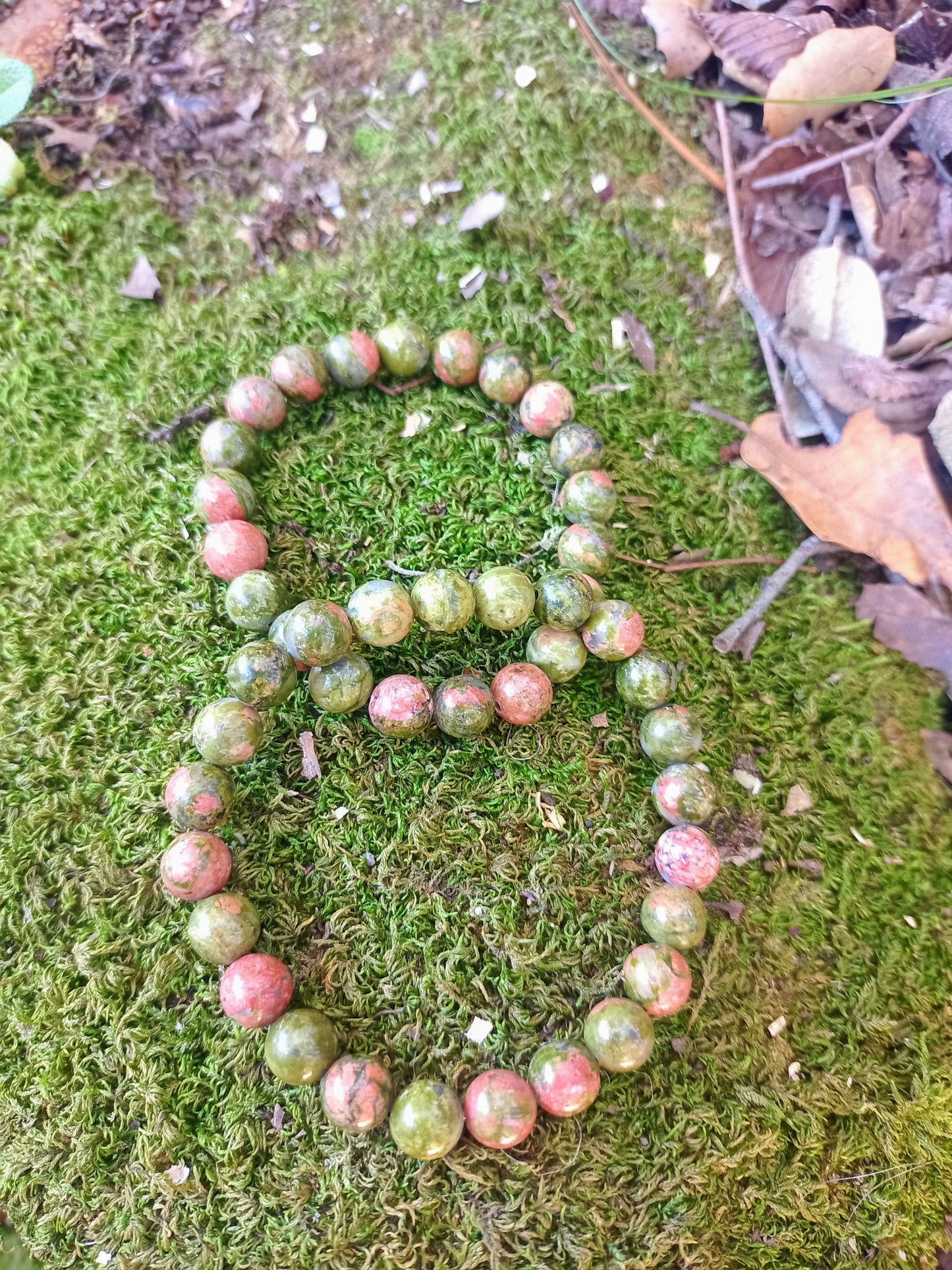 8mm Unakite Bracelet