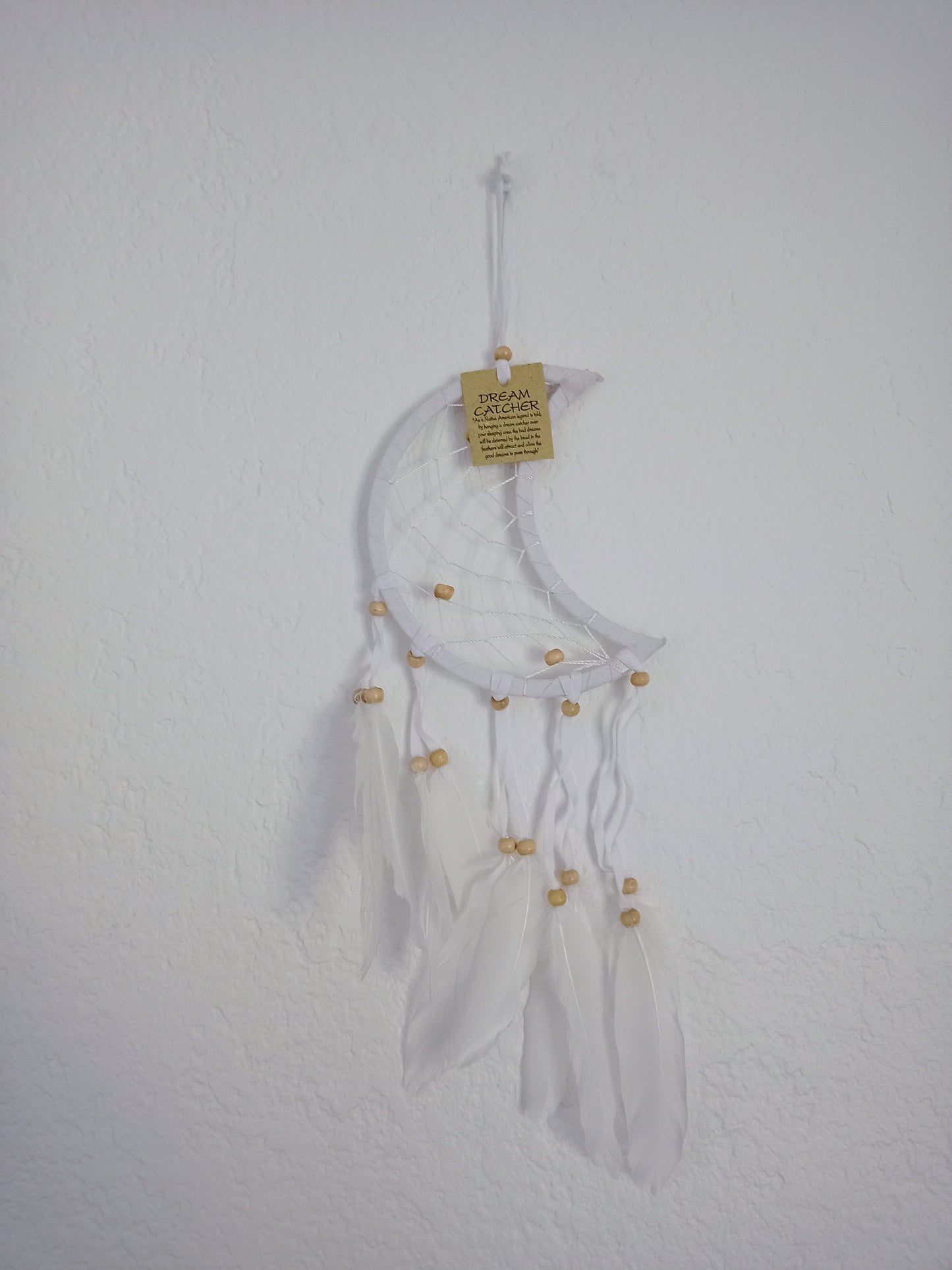 Small White Moon Dreamcatcher
