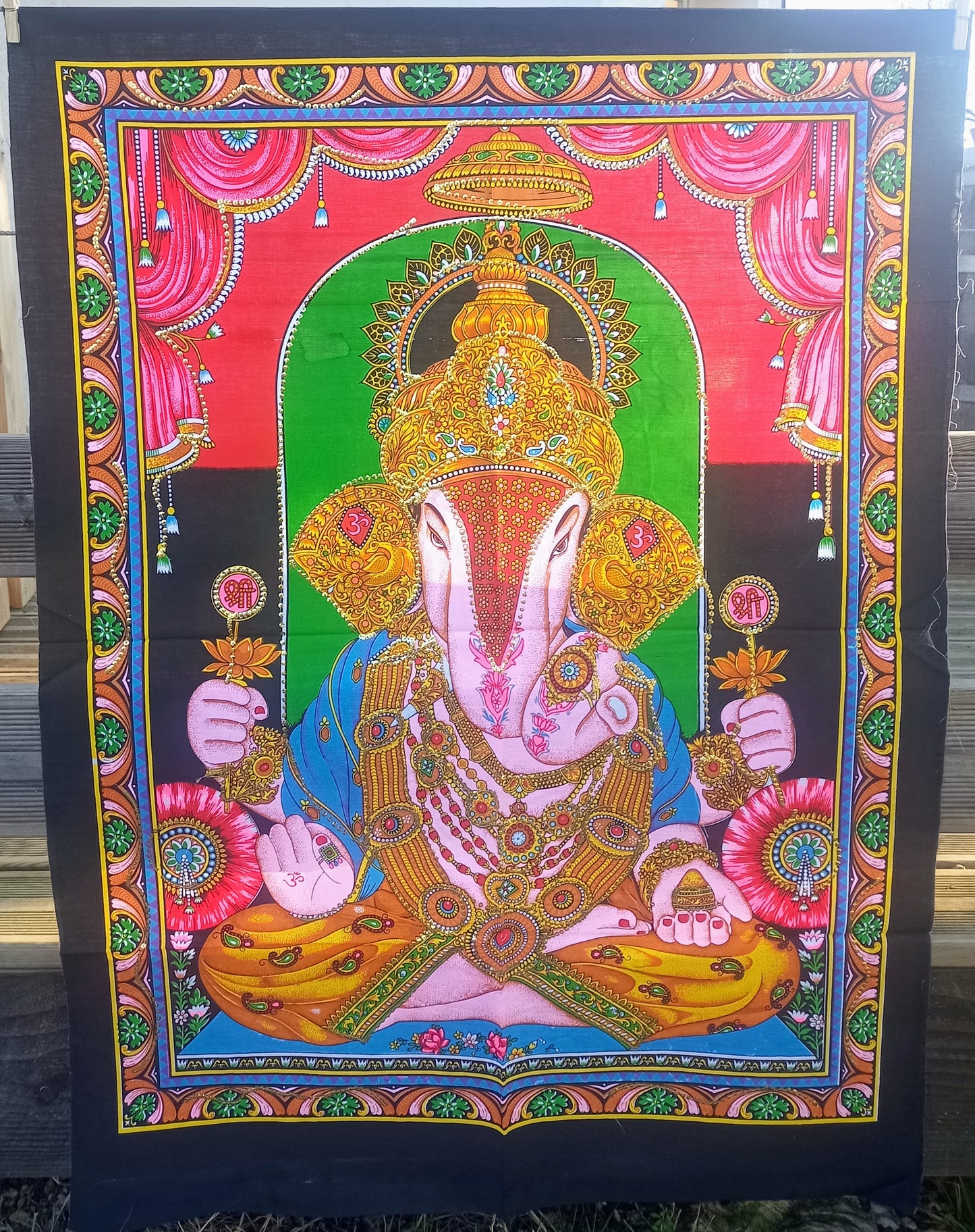 Small Pink Ganesh Wall Hanging