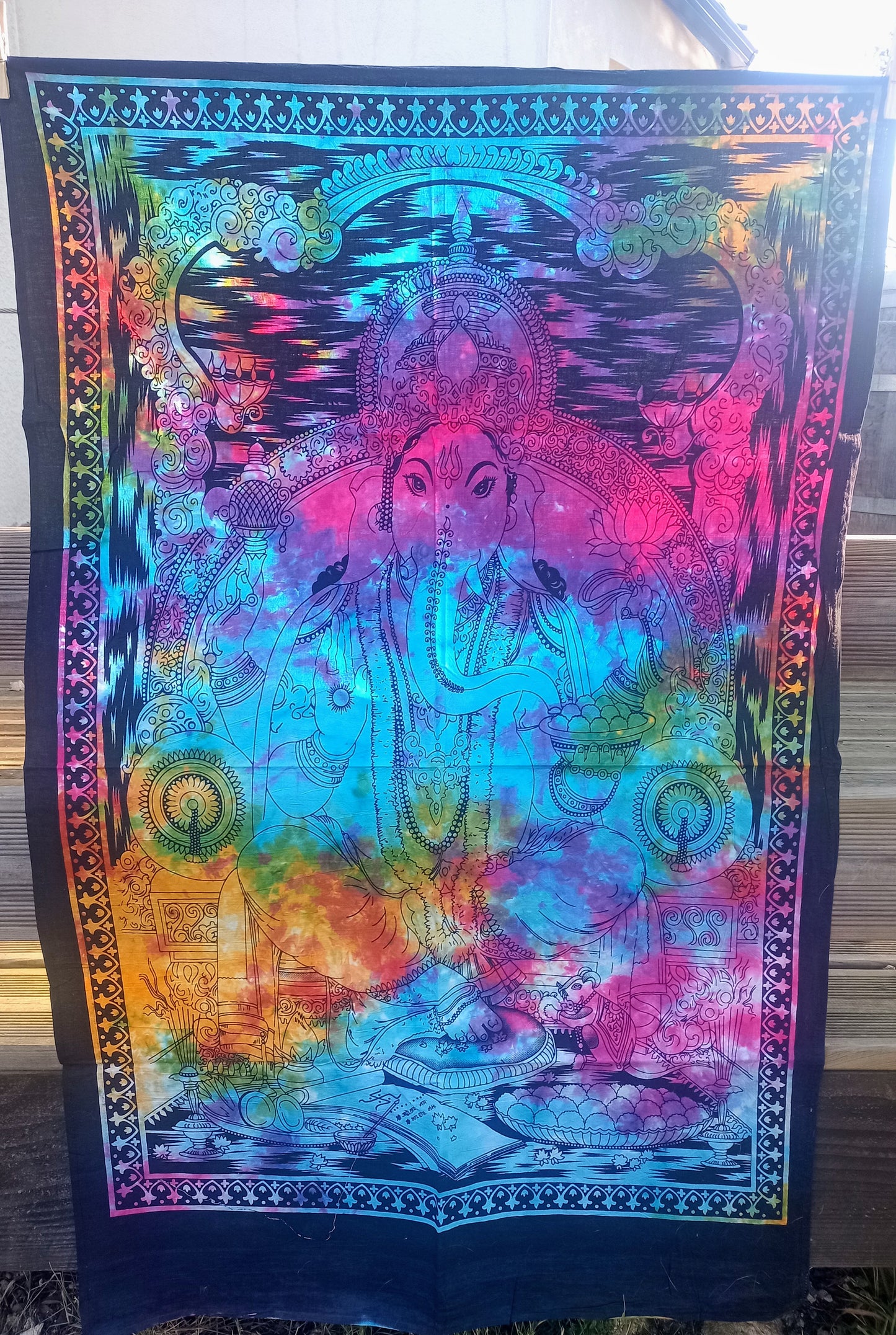 Small multi-colored Ganesh hanging