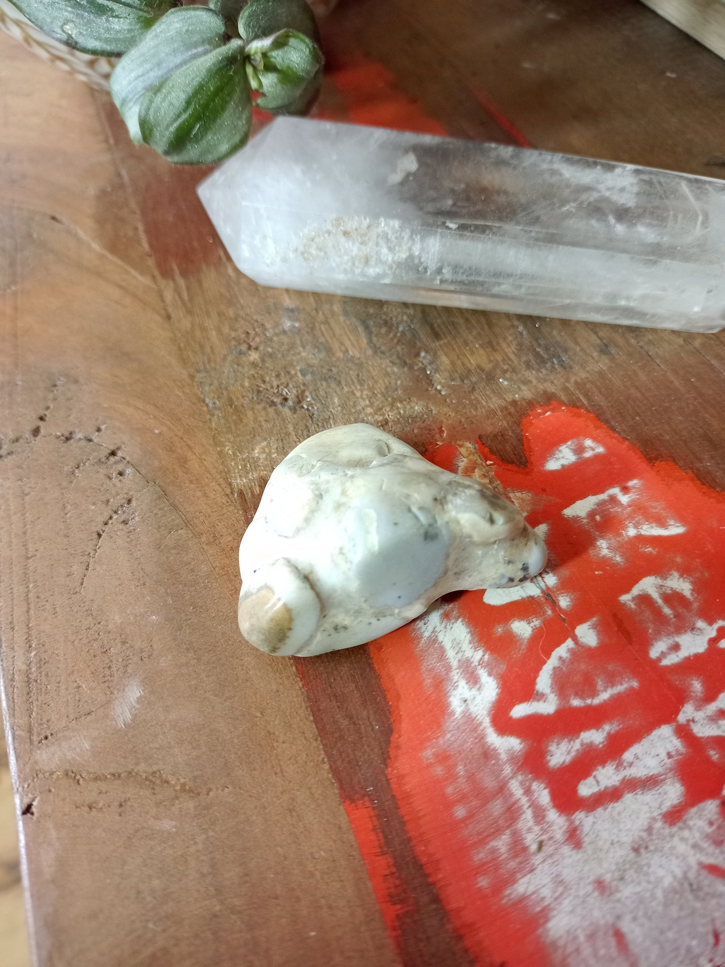 Freeform stone in beige Orbicular Jasper