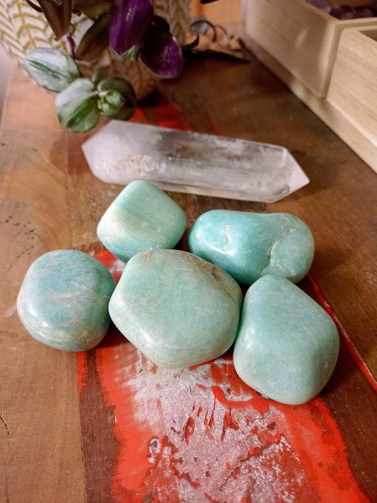 Pierres forme libre en Amazonite polie