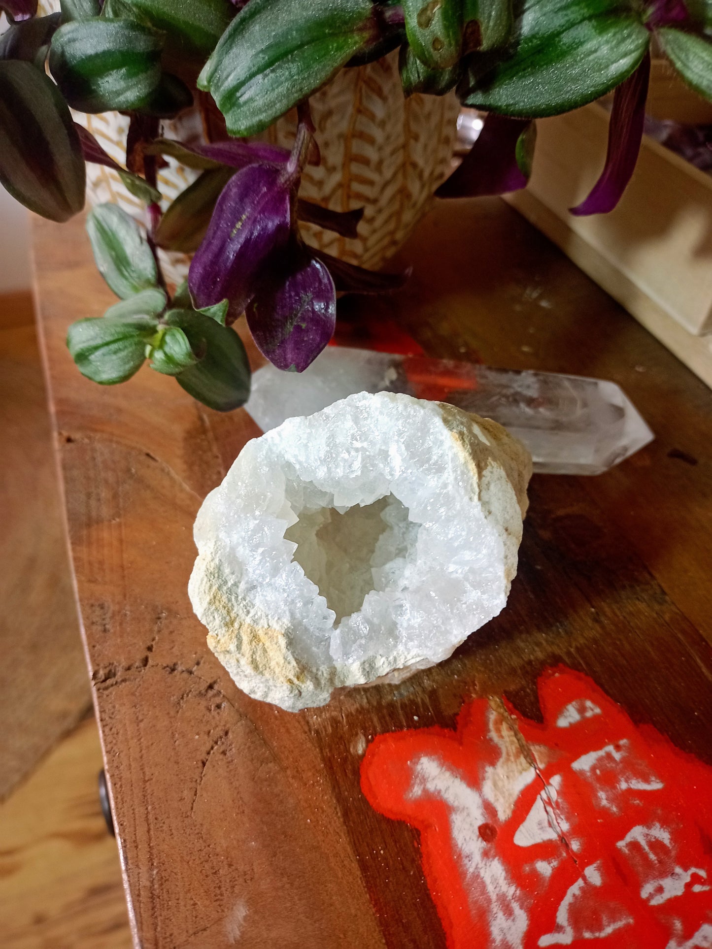 Clear Quartz Geode - Rock Crystal