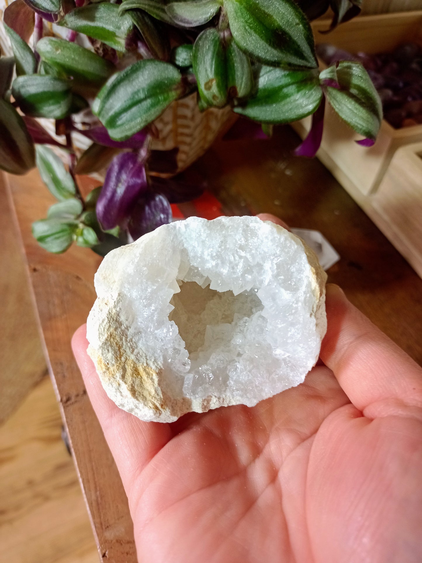 Clear Quartz Geode - Rock Crystal