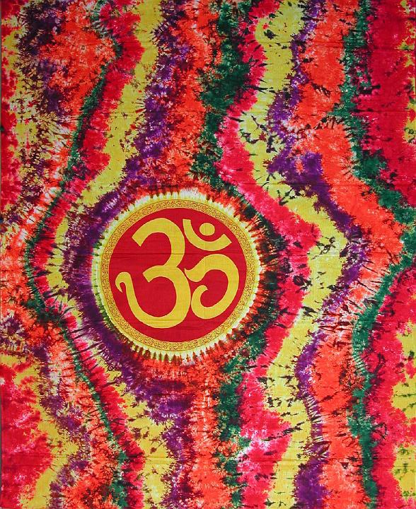 Large multi-colored Om hanging
