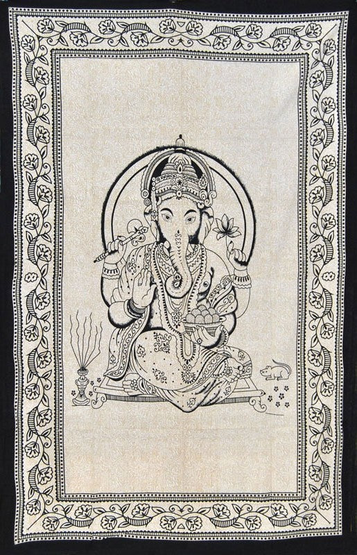 Ganesh beige wall hanging, medium model