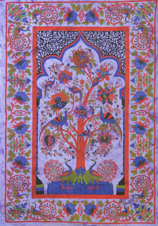 Purple Tree of Life Tapestry Medium Model