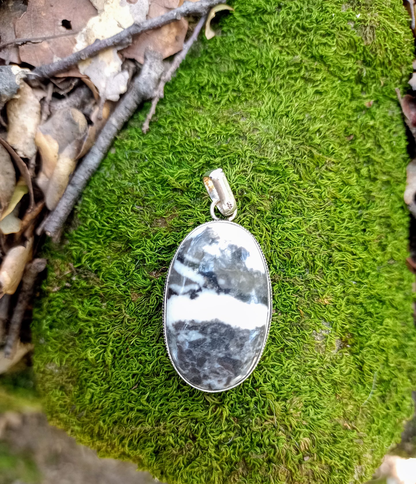 Pendentif en Jaspe Zèbre