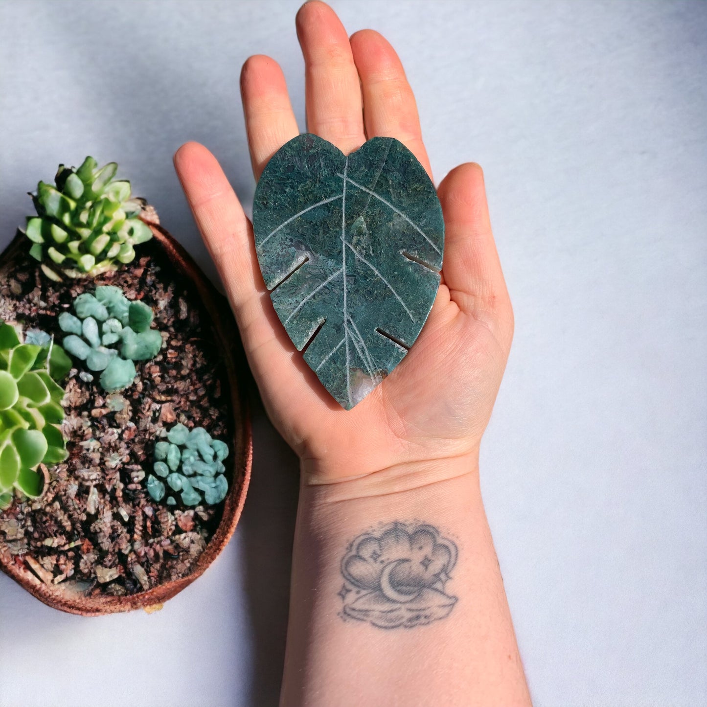 Moss Agate Leaf
