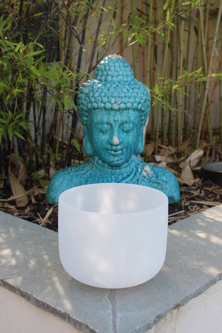 Throat chakra crystal bowl note Sol 19cm