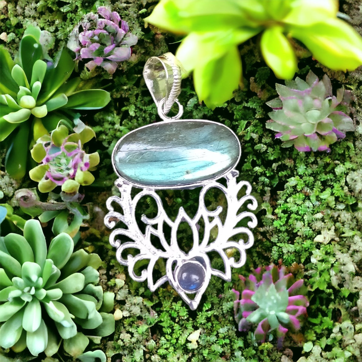 Pendentif en Labradorite